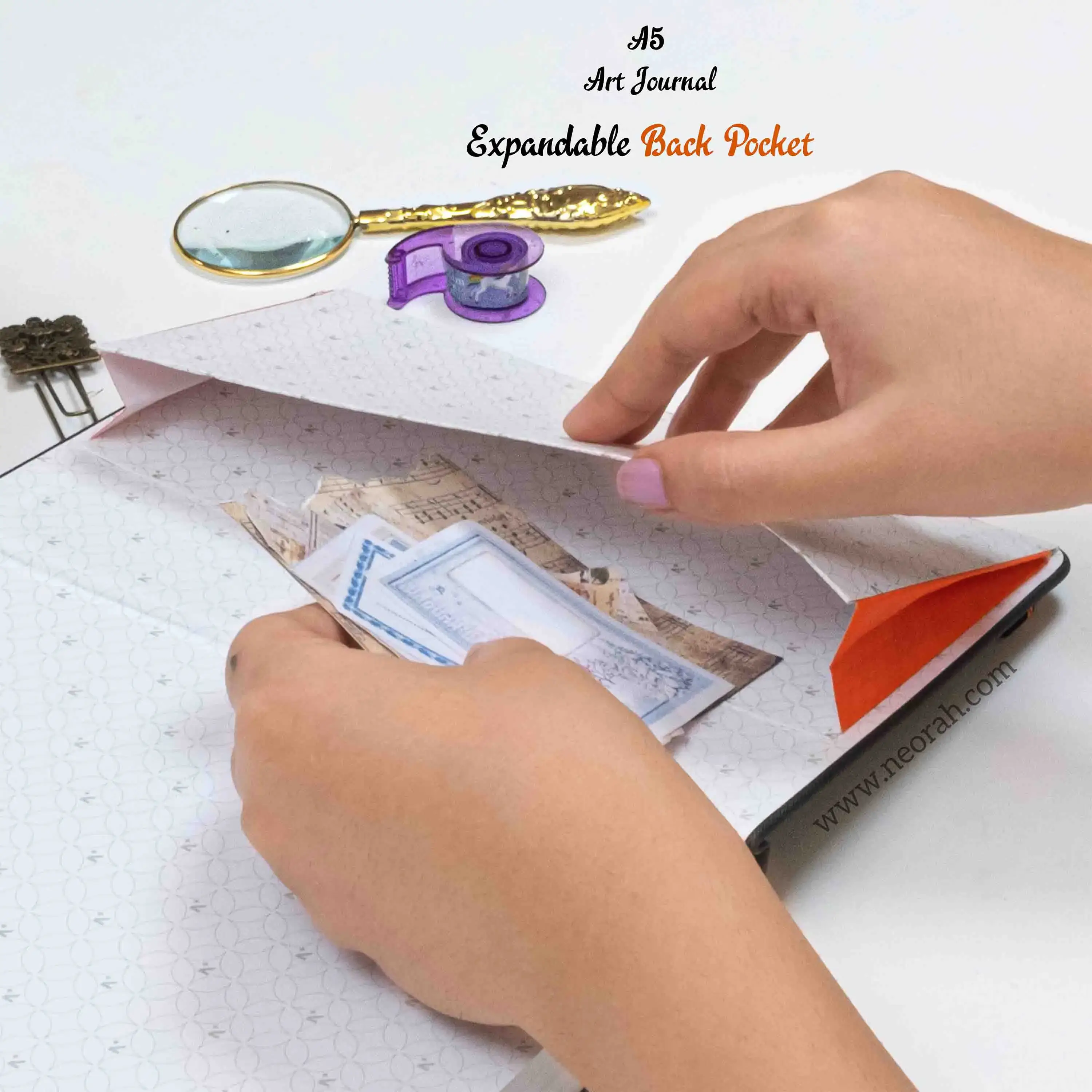 A5 - ART JOURNAL - DOT GRID - 200 GSM - Image 113
