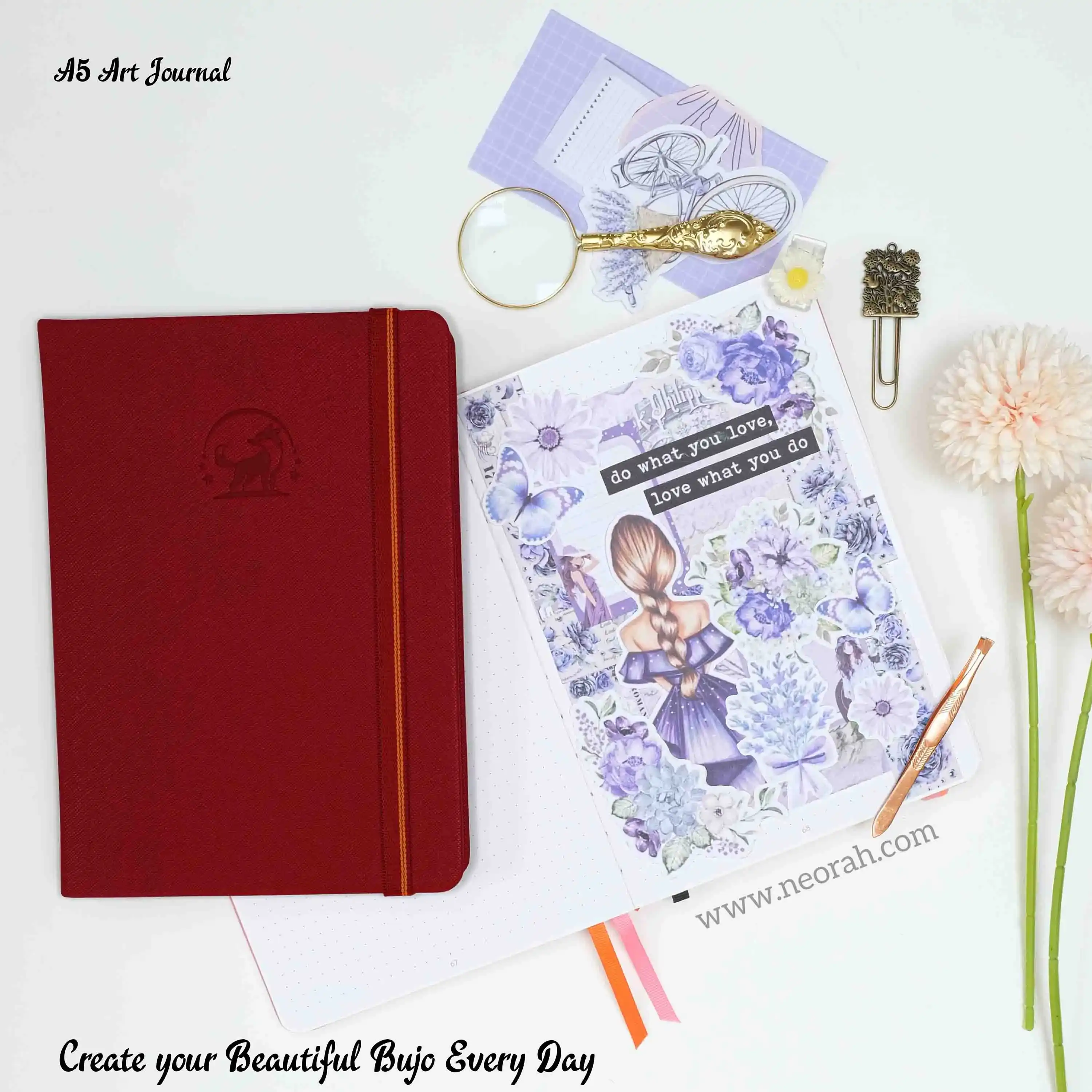 A5 - ART JOURNAL - DOT GRID - 200 GSM - Image 173