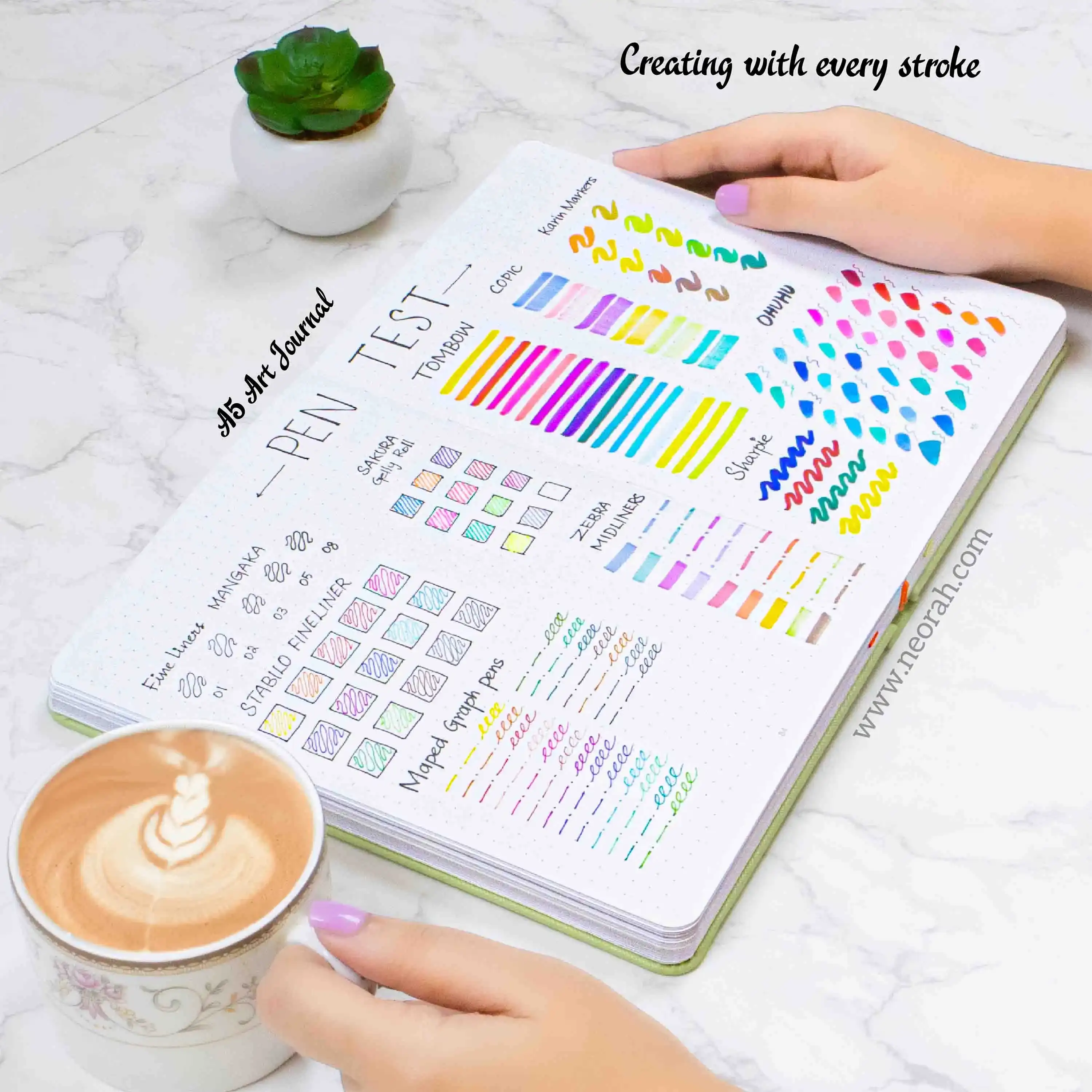 A5 - ART JOURNAL - DOT GRID - 200 GSM - Image 38