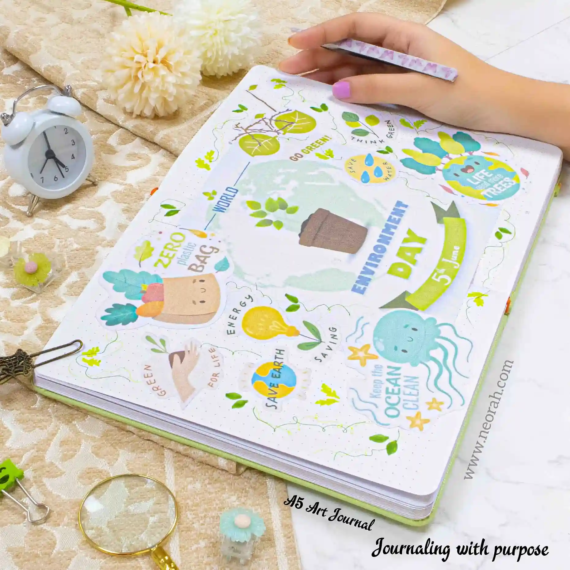 A5 - ART JOURNAL - DOT GRID - 200 GSM - Image 40
