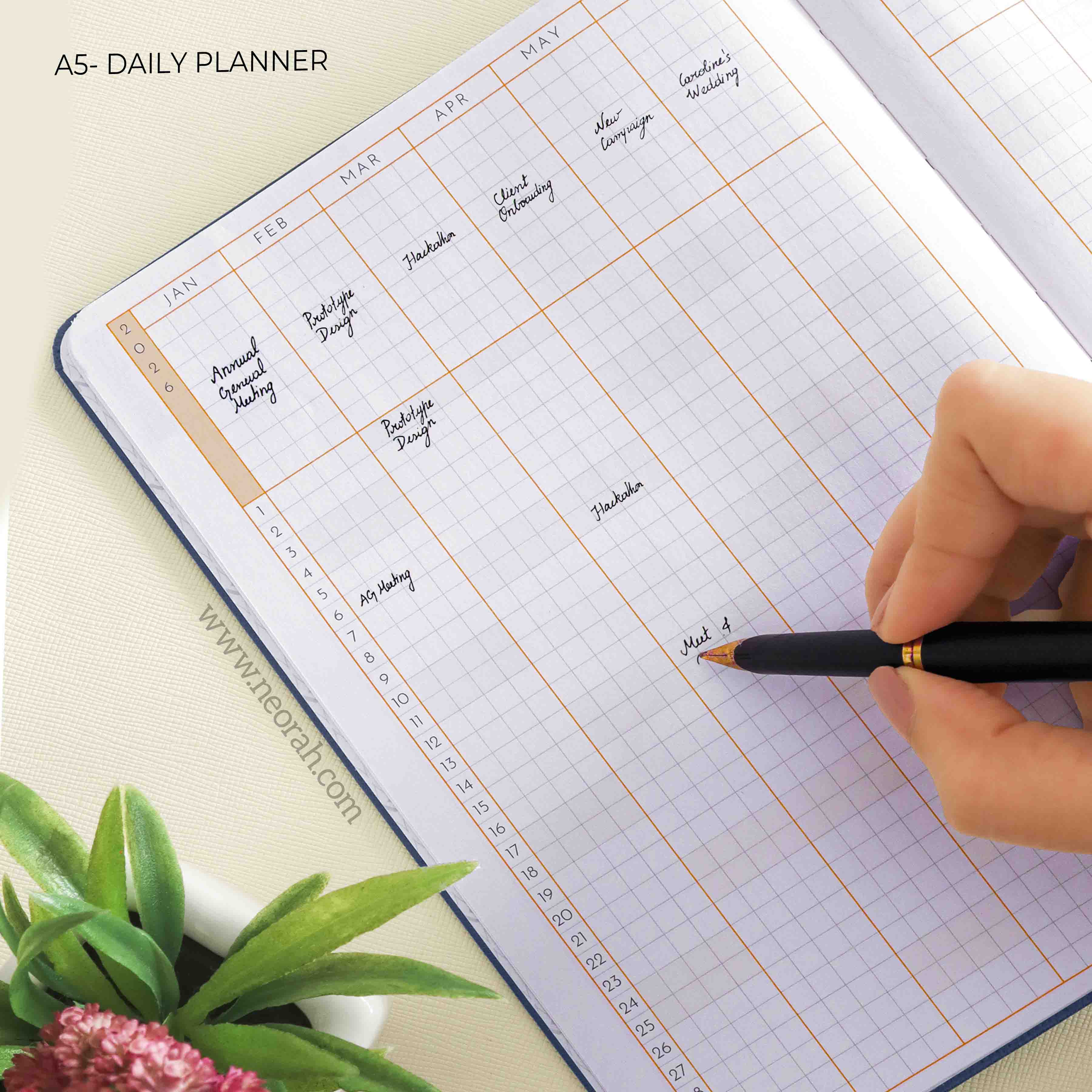 A5 - 2026 - DAILY PLANNER - HARD COVER - Image 6