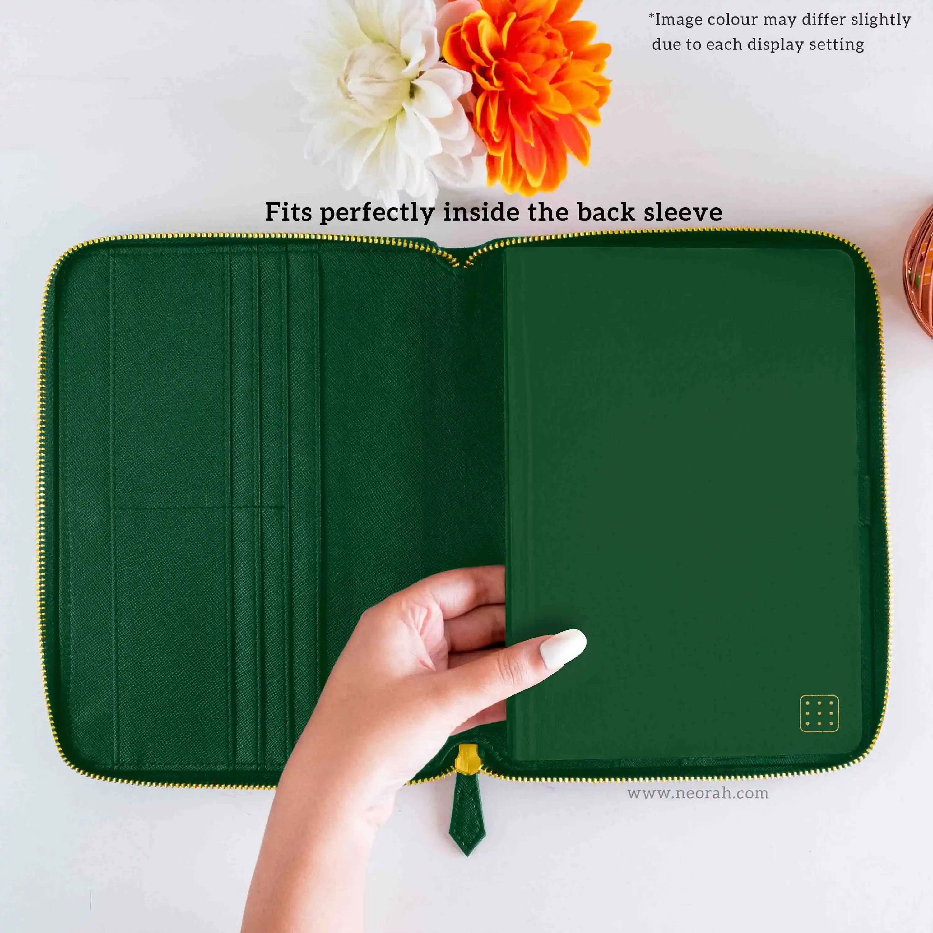 A5 - REFILLABLE QUILTED ORGANISER SLEEVE - ZIP - Image 10