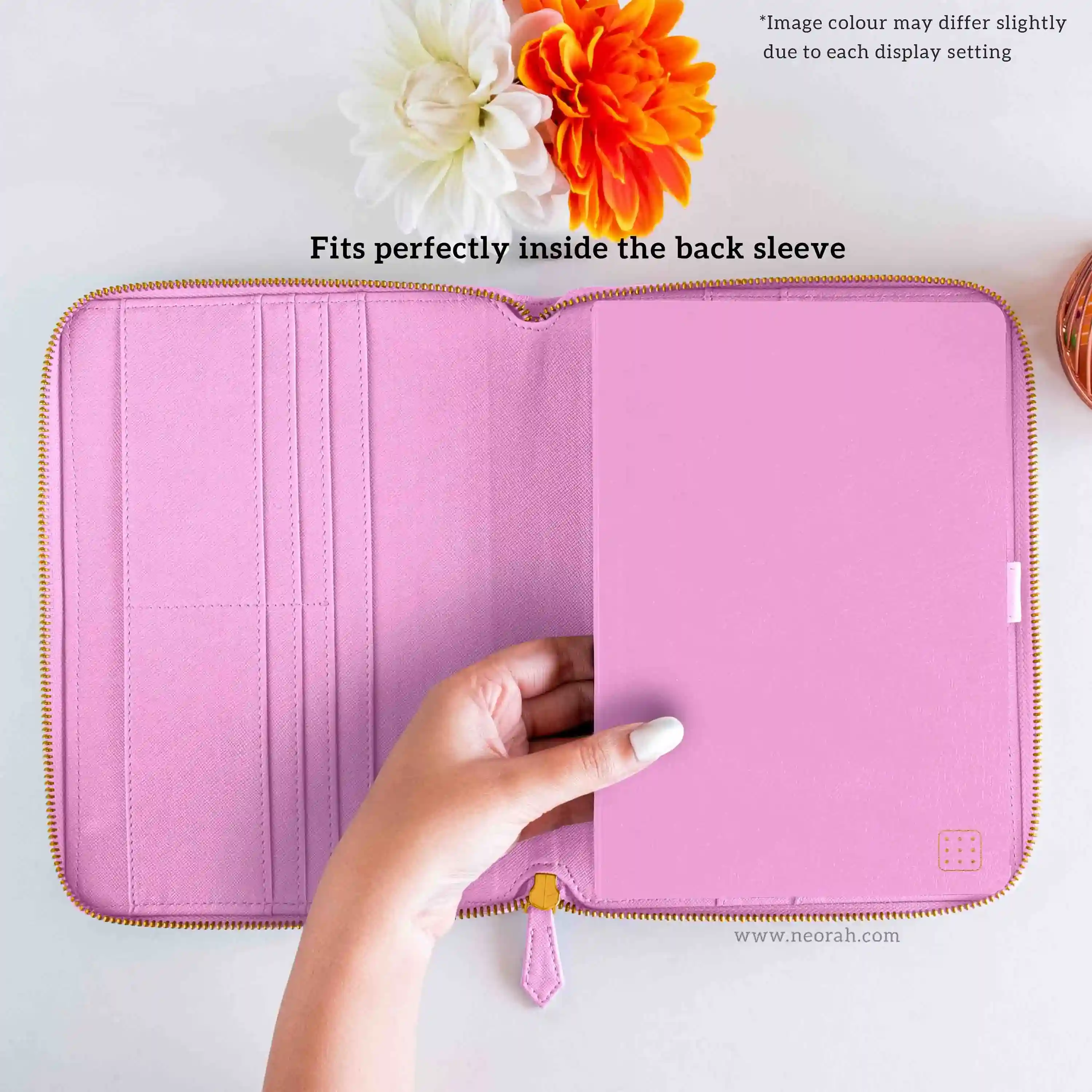 A5 - REFILLABLE QUILTED ORGANISER SLEEVE - ZIP - Image 103