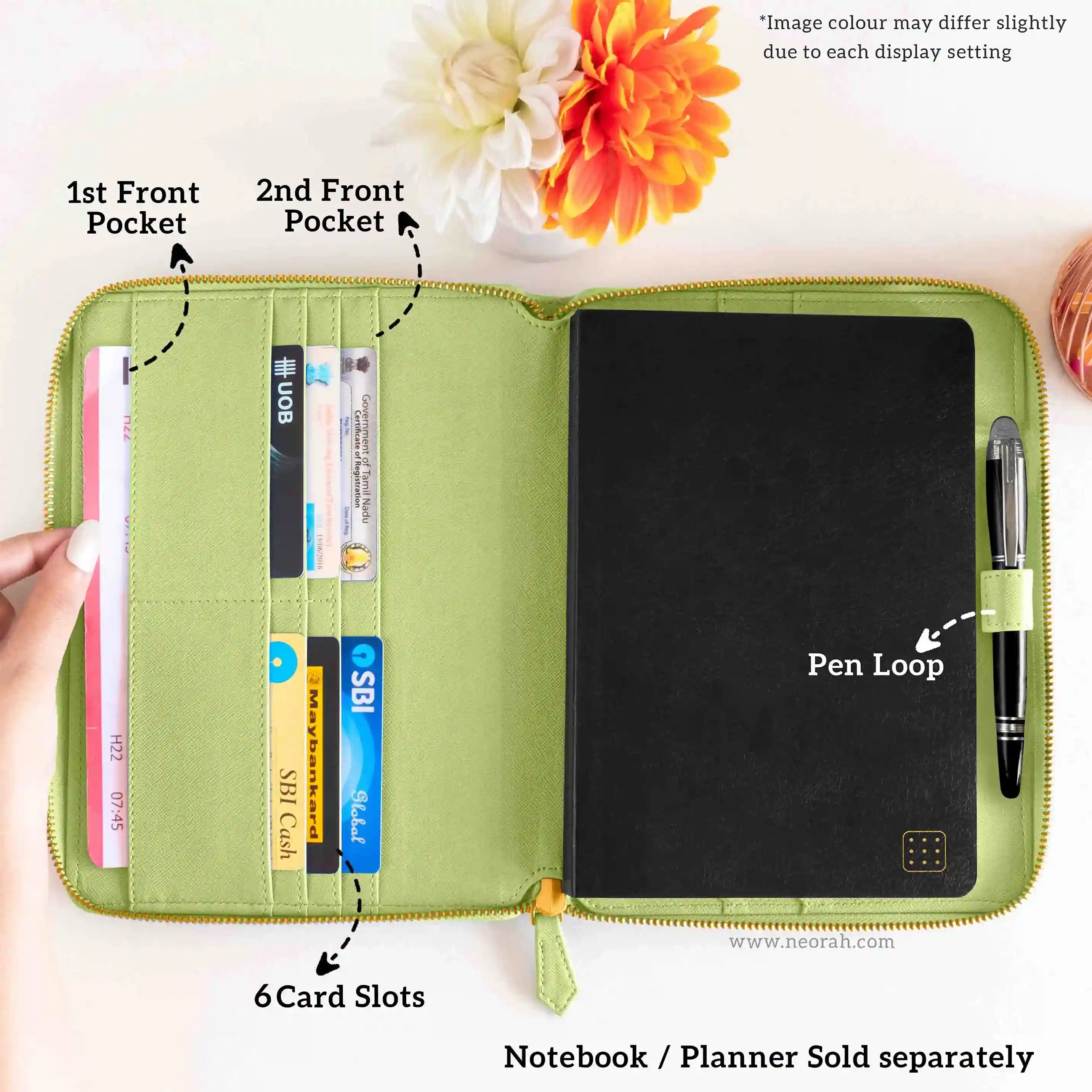 A5 - REFILLABLE QUILTED ORGANISER SLEEVE - ZIP - Image 112