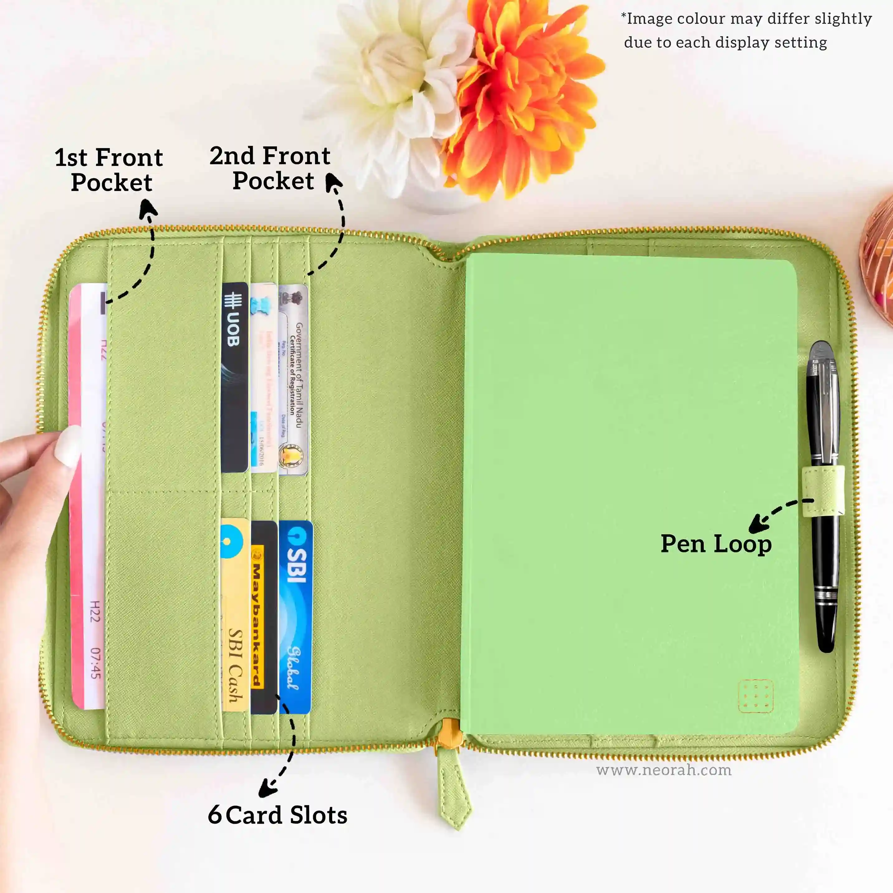 A5 - REFILLABLE QUILTED ORGANISER SLEEVE - ZIP - Image 119