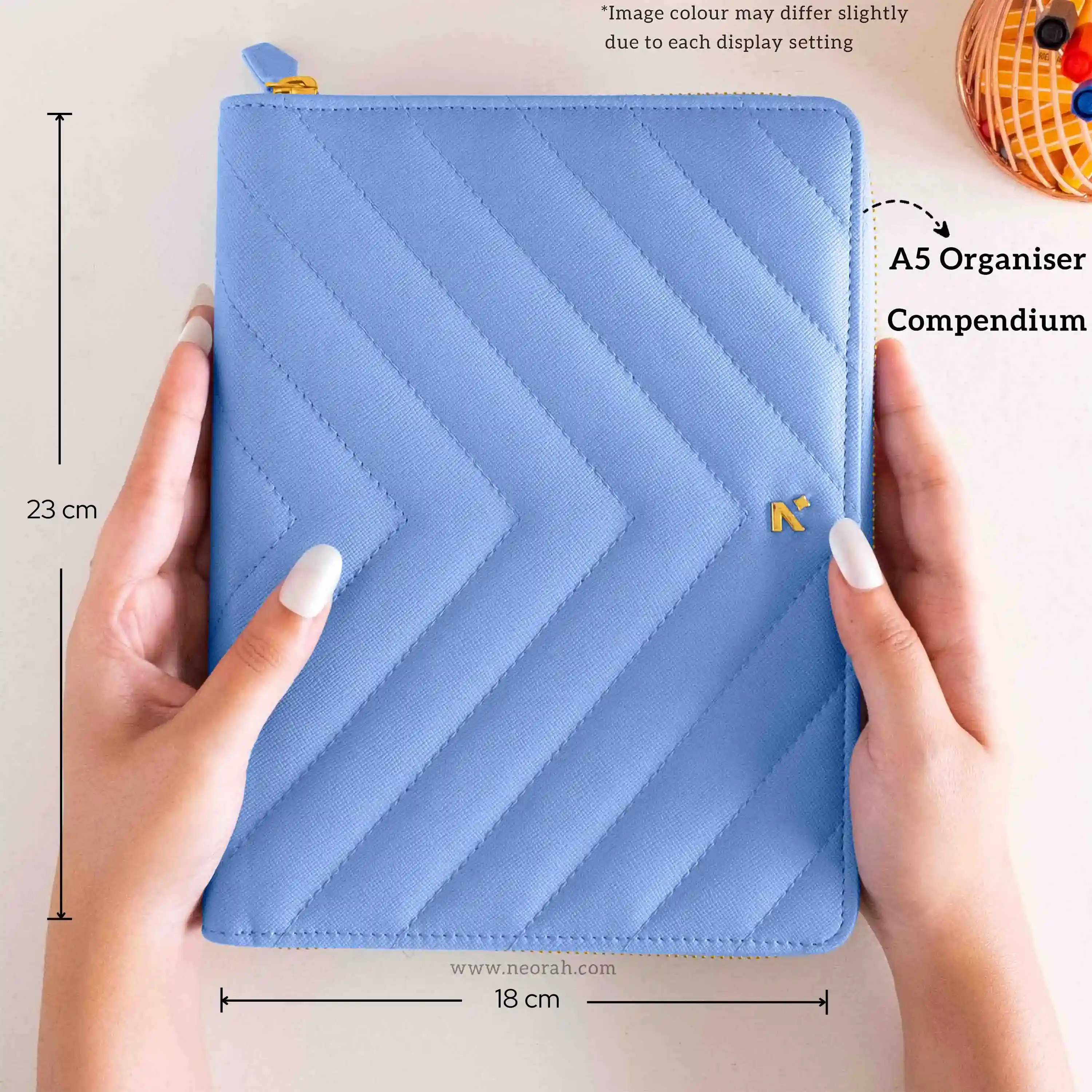 A5 - REFILLABLE QUILTED ORGANISER SLEEVE - ZIP - Image 125