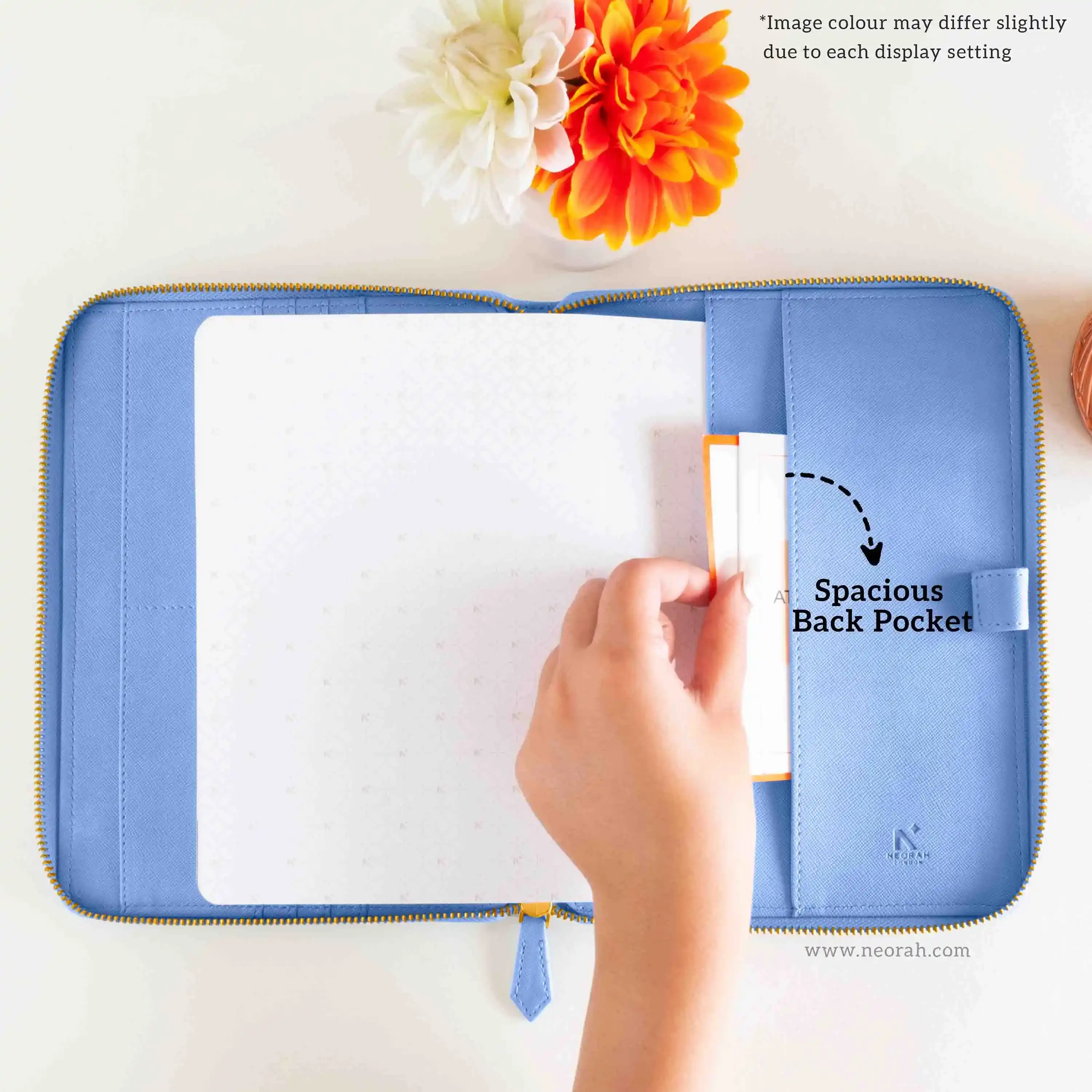 A5 - REFILLABLE QUILTED ORGANISER SLEEVE - ZIP - Image 136
