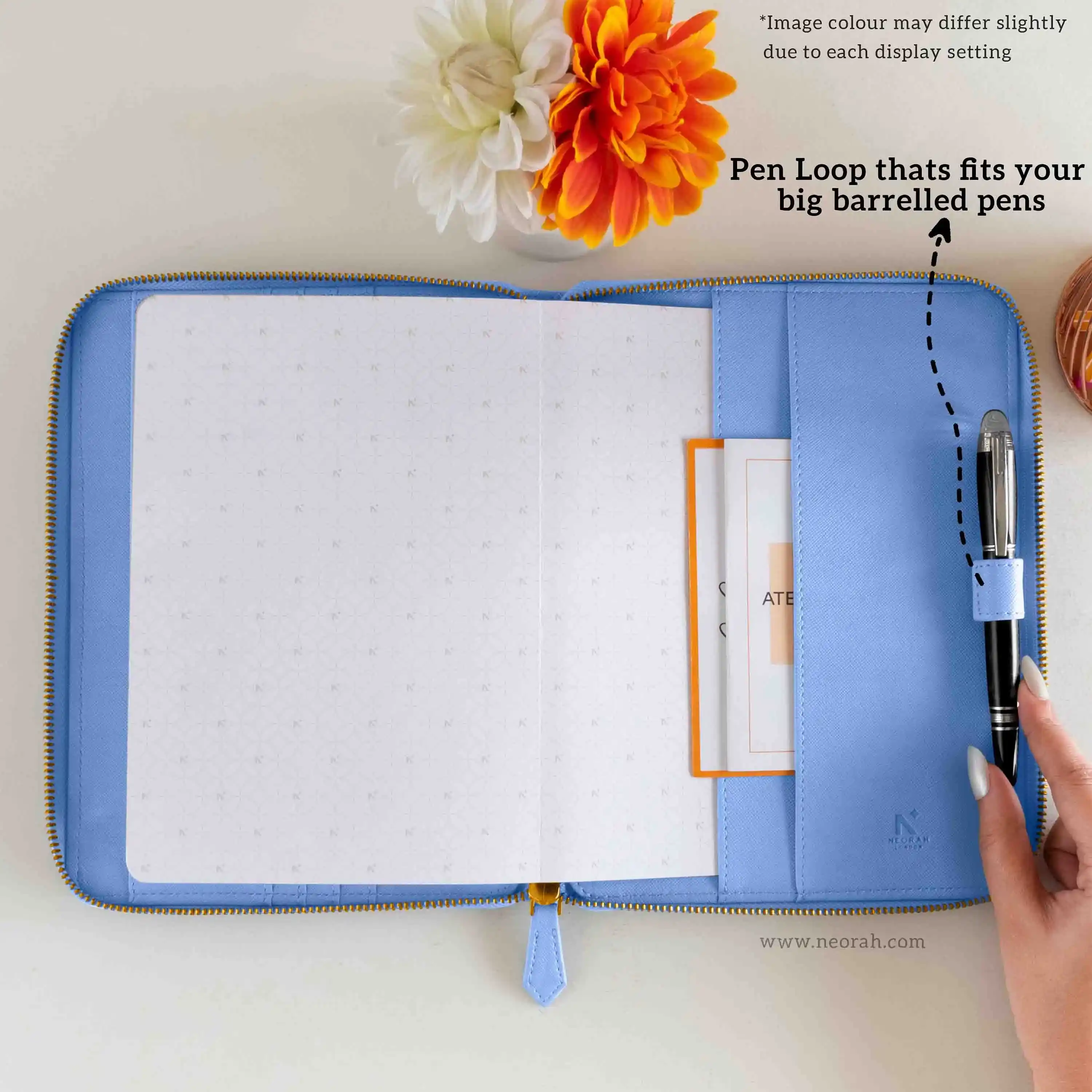 A5 - REFILLABLE QUILTED ORGANISER SLEEVE - ZIP - Image 137