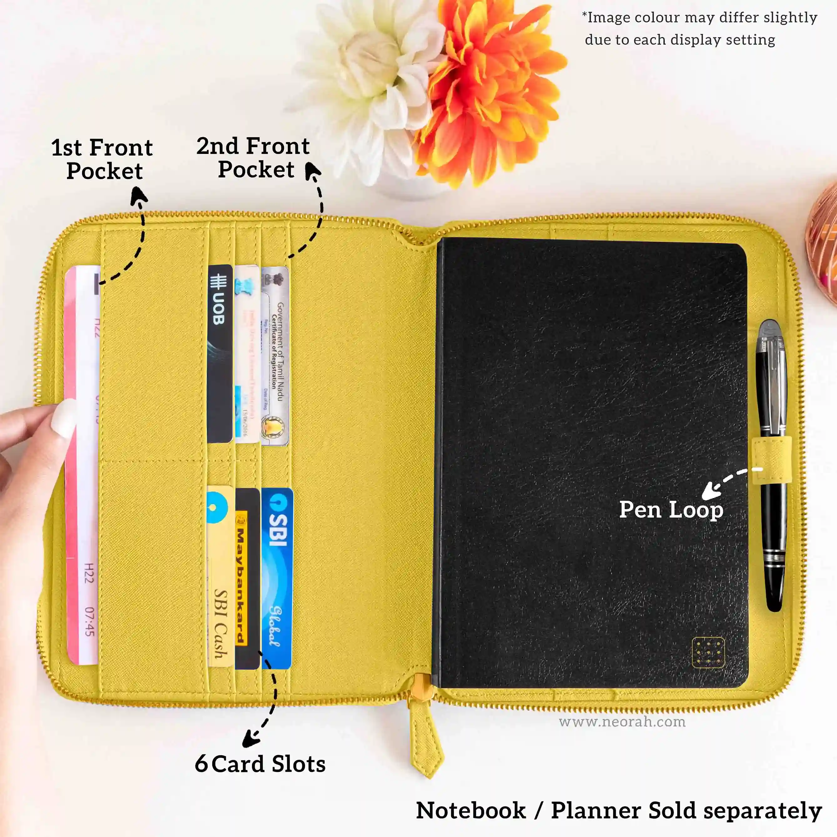 A5 - REFILLABLE QUILTED ORGANISER SLEEVE - ZIP - Image 143