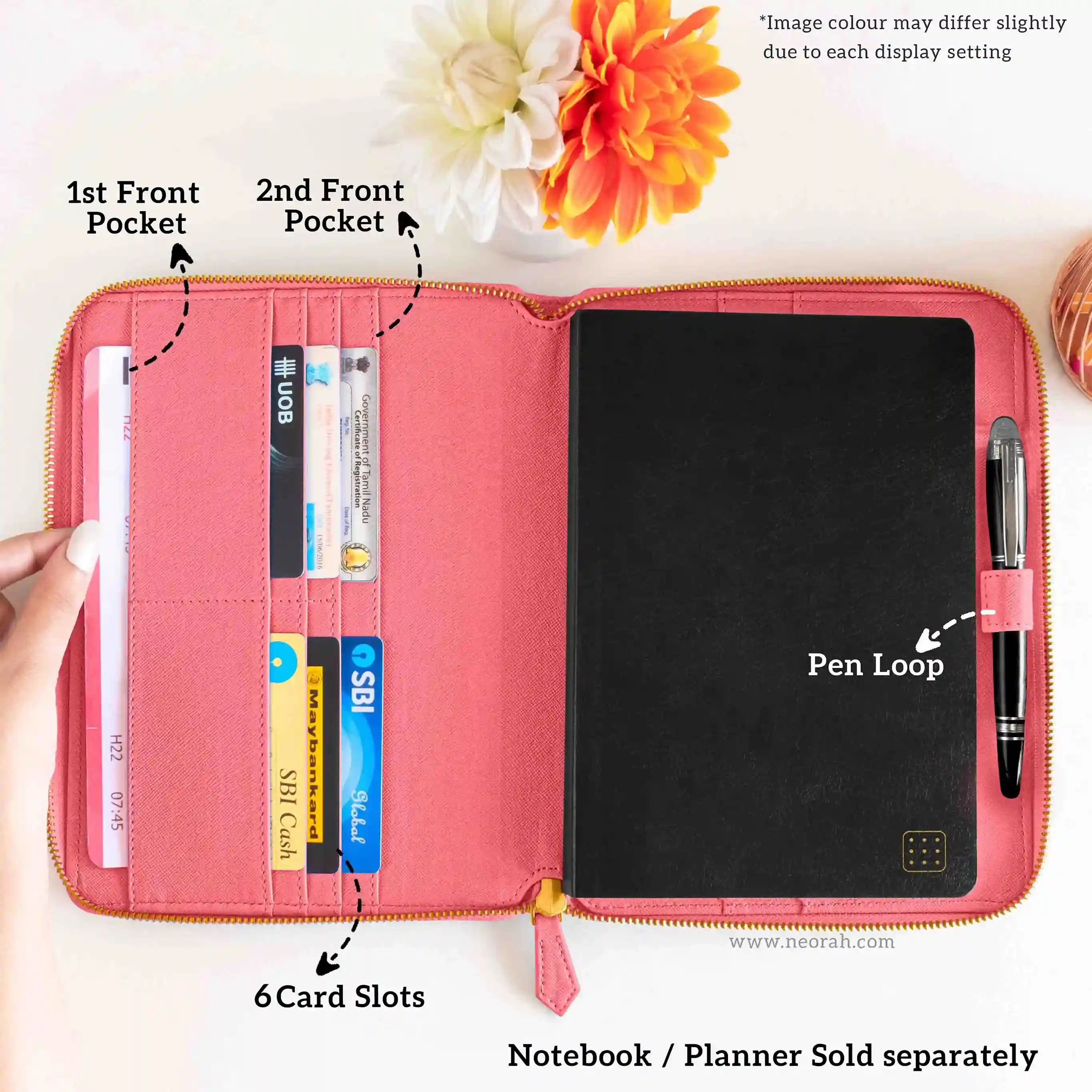 A5 - REFILLABLE QUILTED ORGANISER SLEEVE - ZIP - Image 159