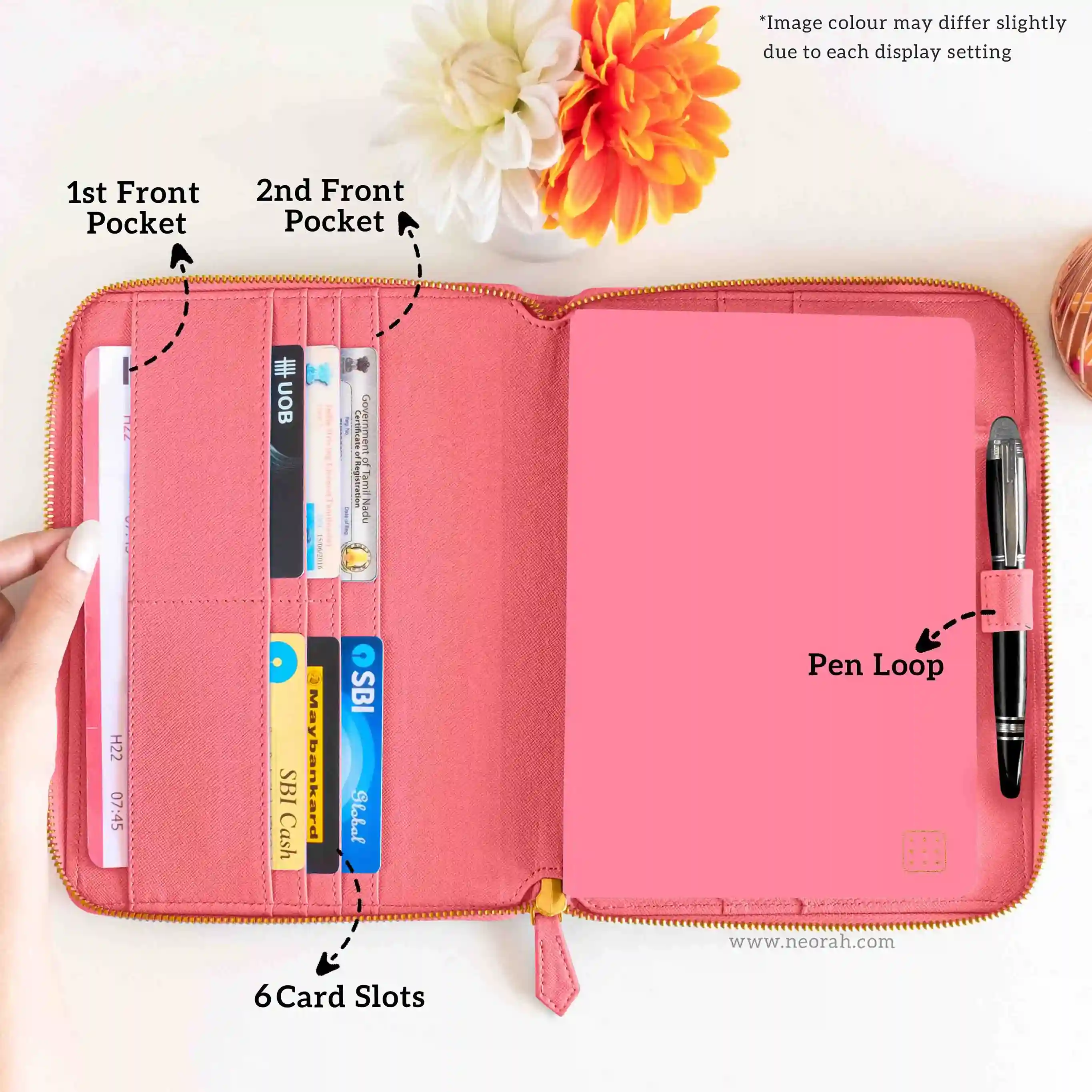 A5 - REFILLABLE QUILTED ORGANISER SLEEVE - ZIP - Image 166