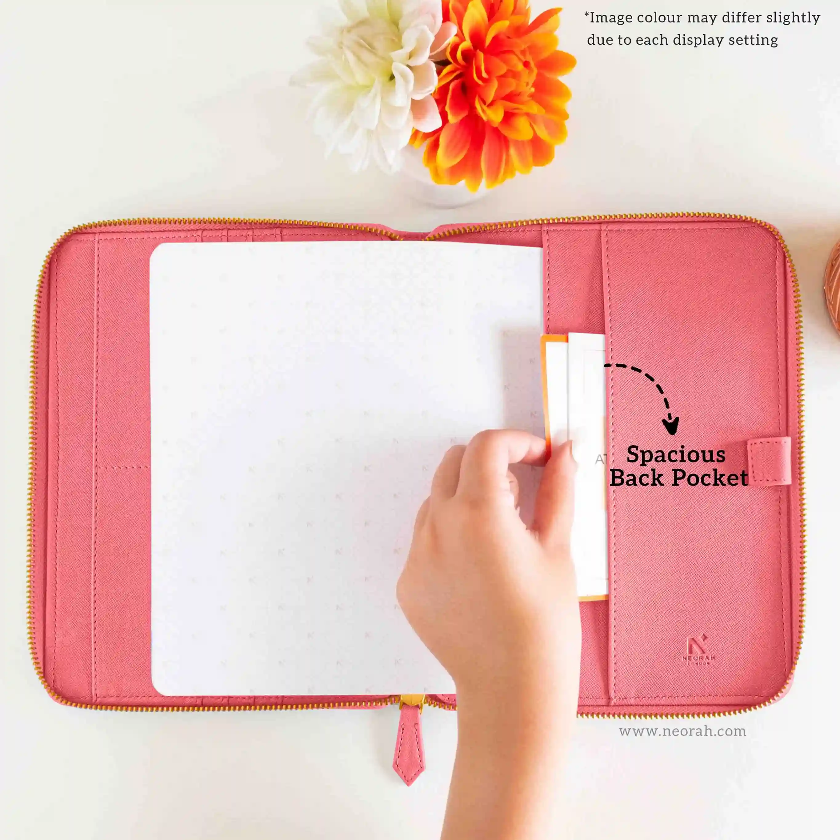 A5 - REFILLABLE QUILTED ORGANISER SLEEVE - ZIP - Image 168