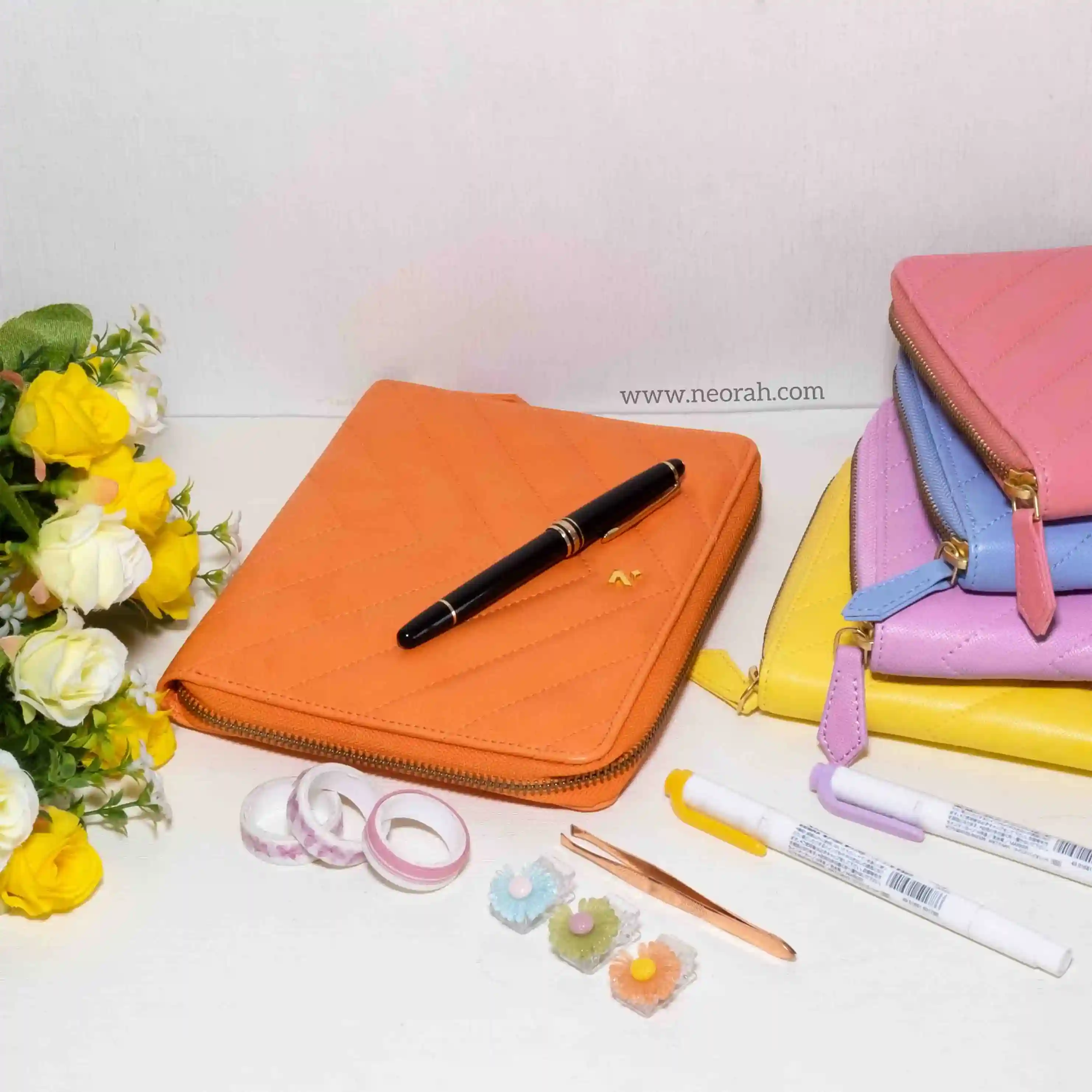 A5 - REFILLABLE QUILTED ORGANISER SLEEVE - ZIP - Image 179
