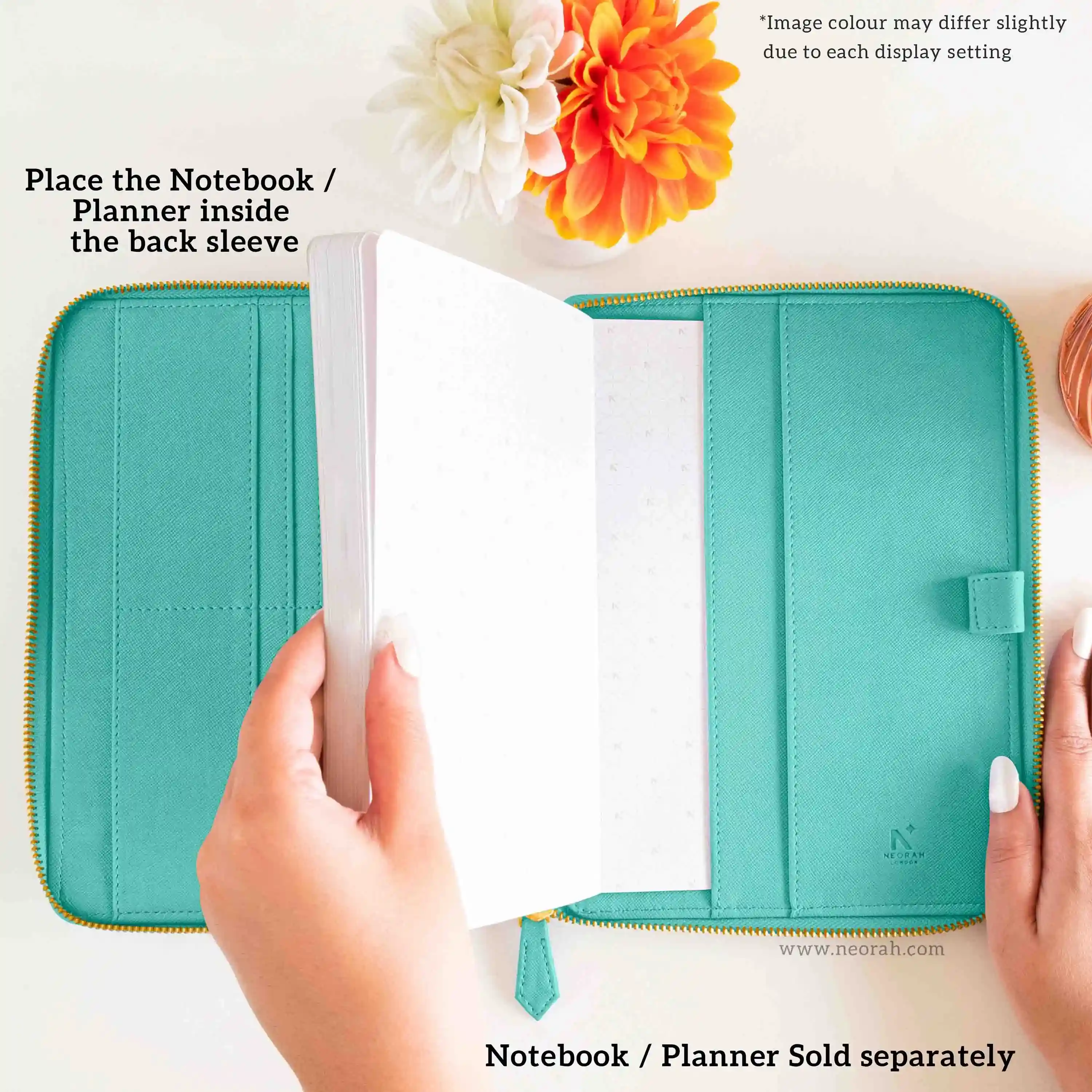 A5 - REFILLABLE QUILTED ORGANISER SLEEVE - ZIP - Image 191