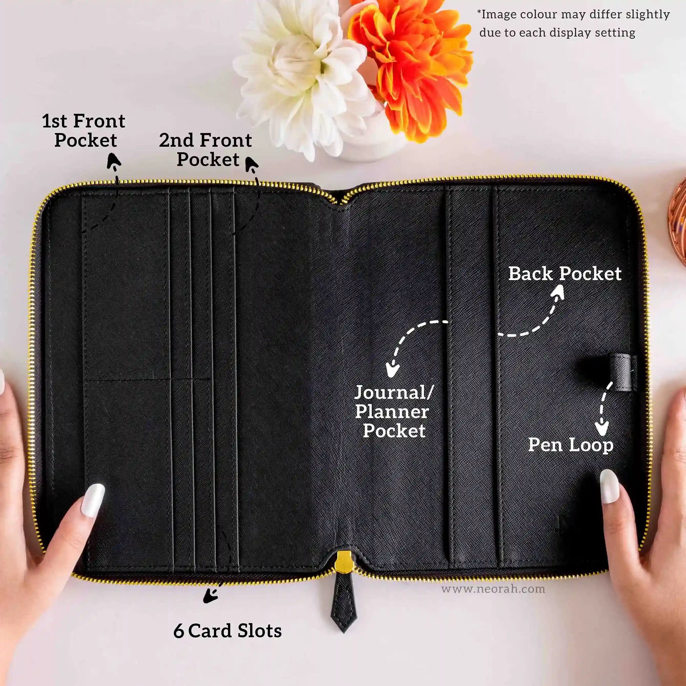 A5 - REFILLABLE QUILTED ORGANISER SLEEVE - ZIP - Image 20