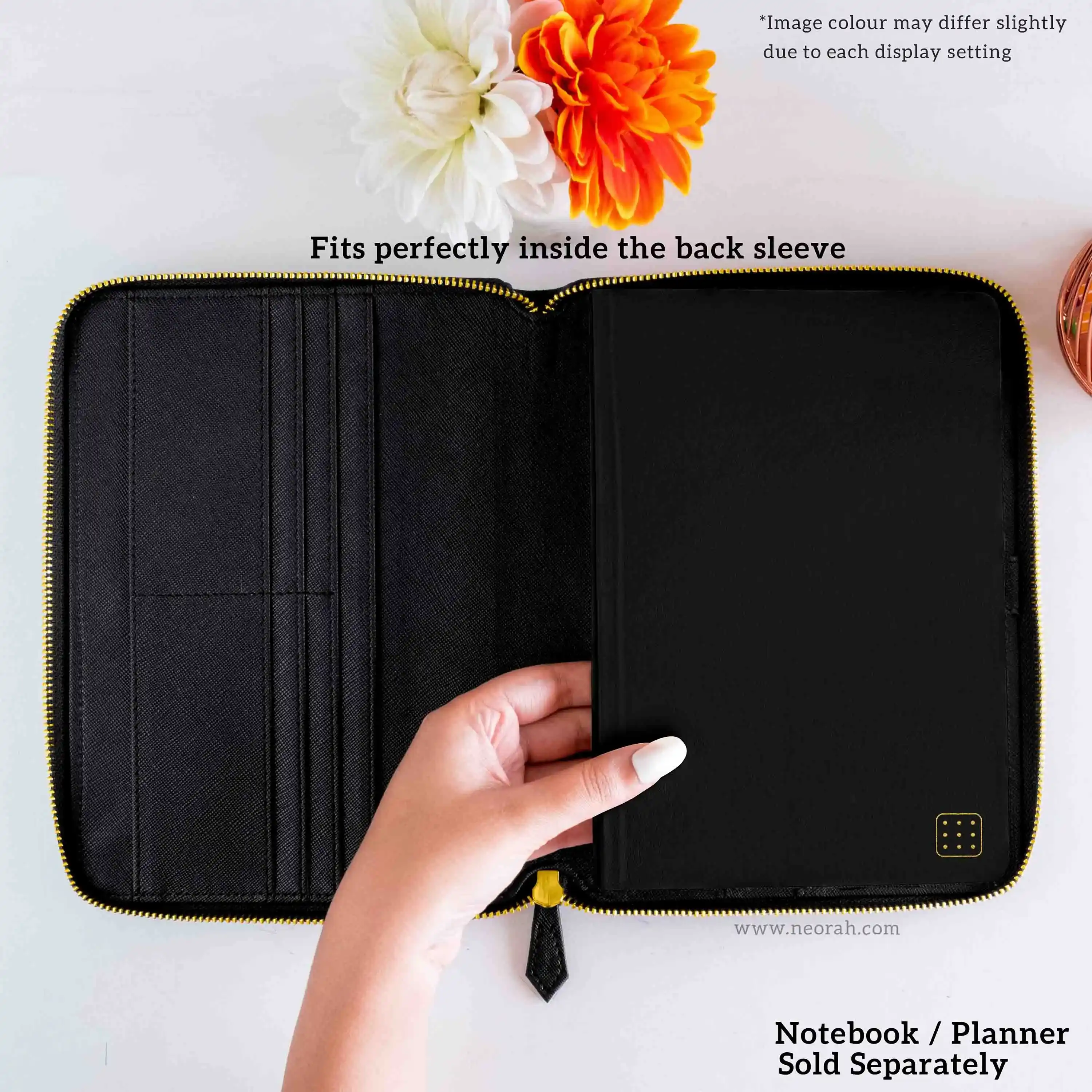 A5 - REFILLABLE QUILTED ORGANISER SLEEVE - ZIP - Image 21