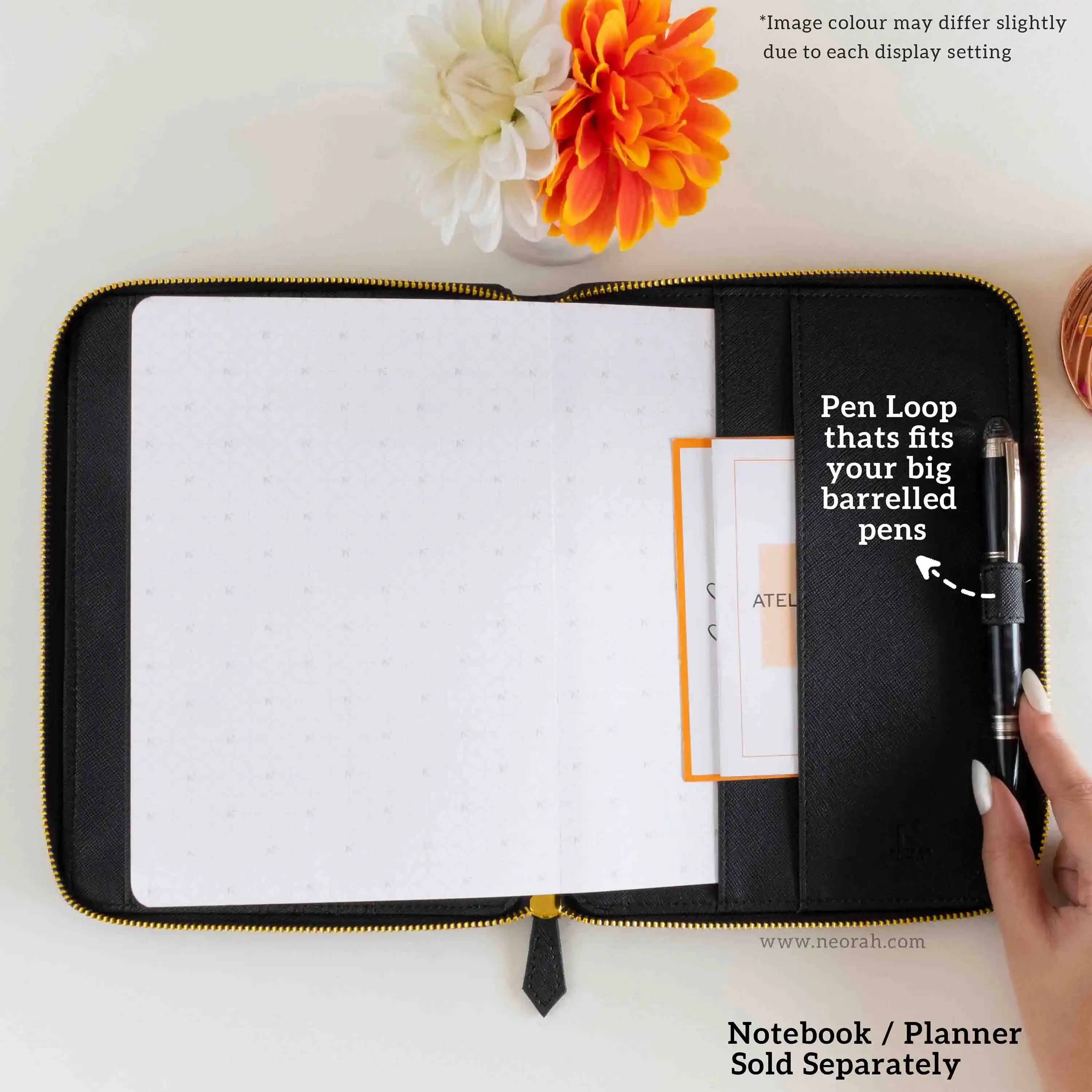A5 - REFILLABLE QUILTED ORGANISER SLEEVE - ZIP - Image 25