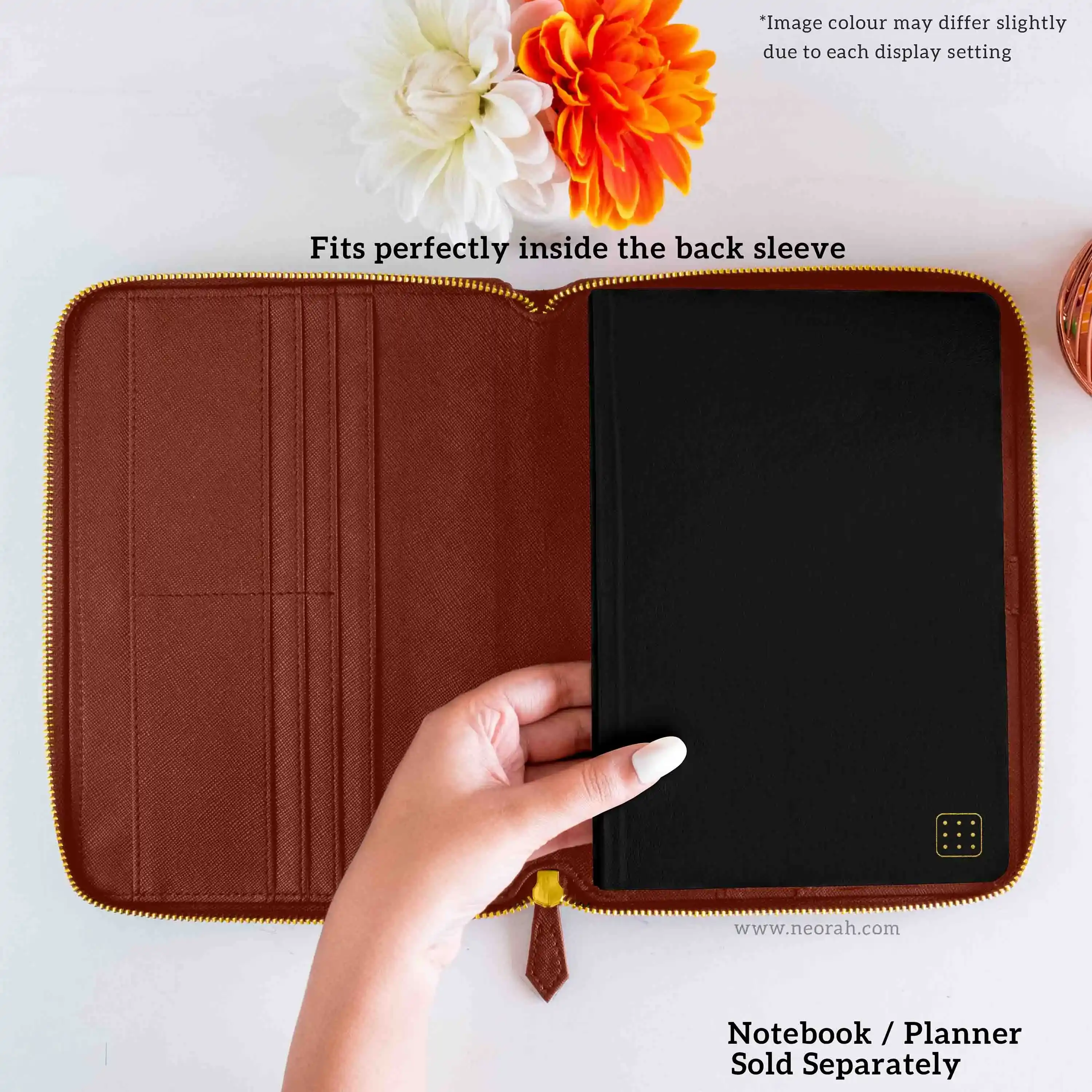 A5 - REFILLABLE QUILTED ORGANISER SLEEVE - ZIP - Image 36
