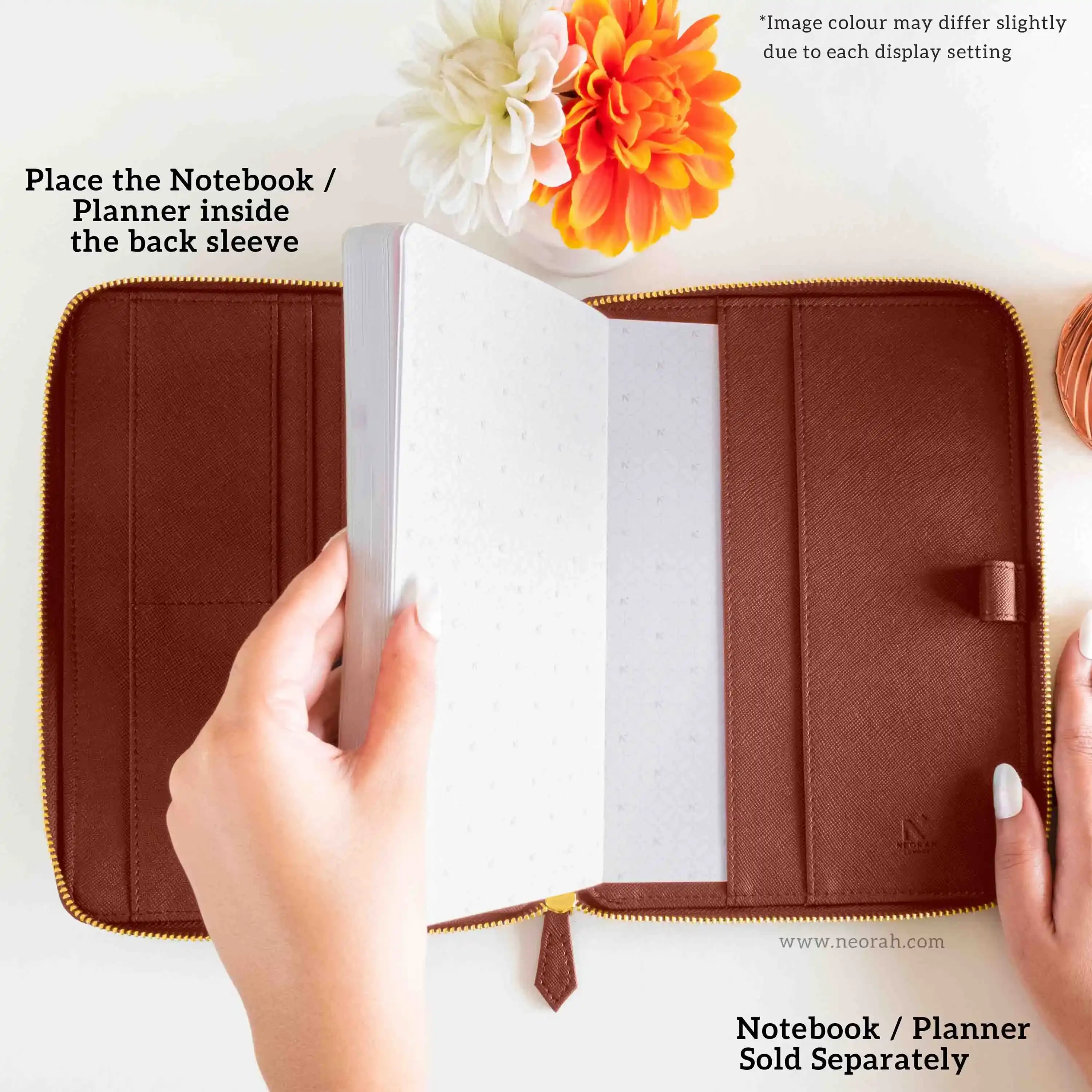 A5 - REFILLABLE QUILTED ORGANISER SLEEVE - ZIP - Image 38