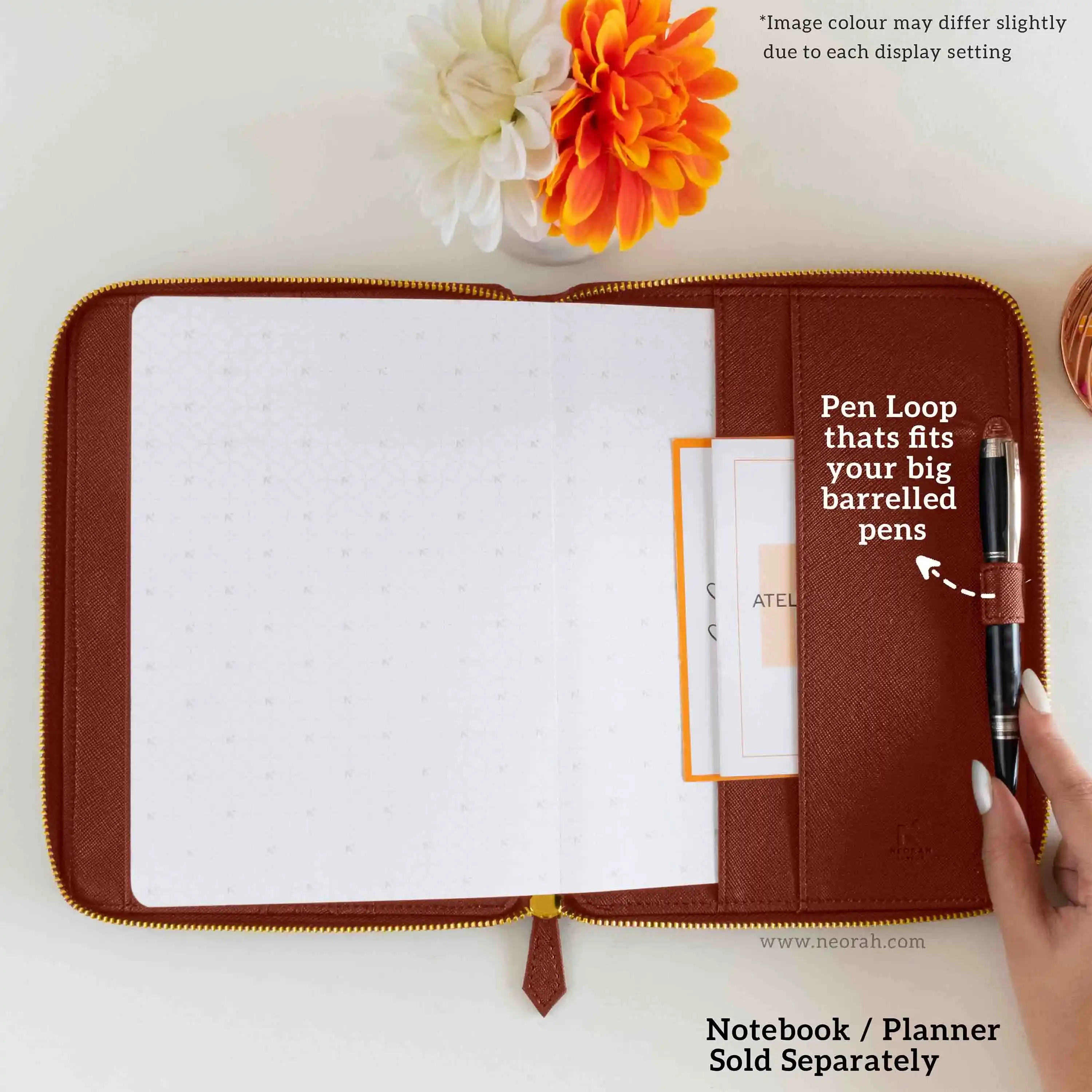 A5 - REFILLABLE QUILTED ORGANISER SLEEVE - ZIP - Image 40