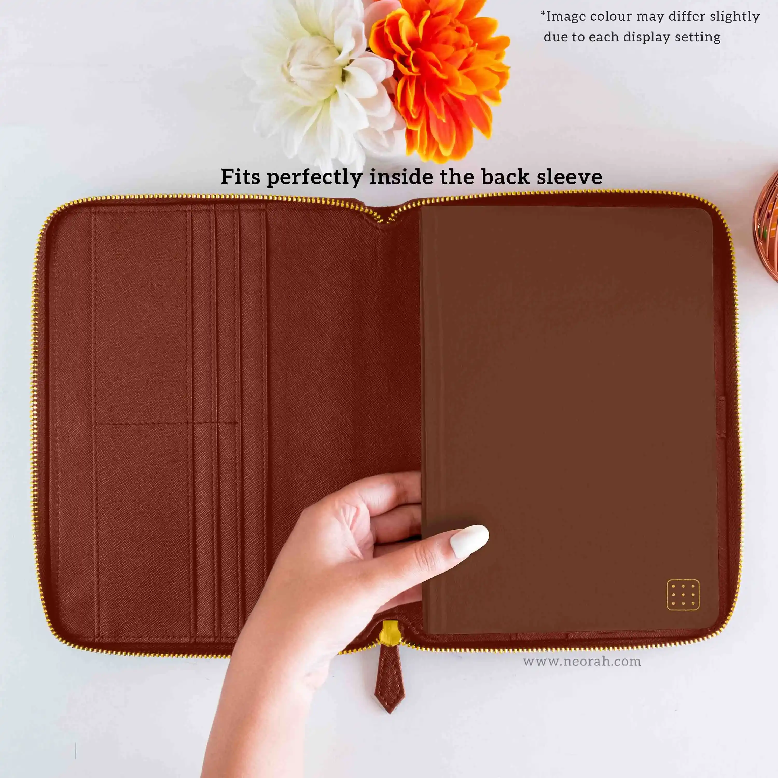 A5 - REFILLABLE QUILTED ORGANISER SLEEVE - ZIP - Image 43