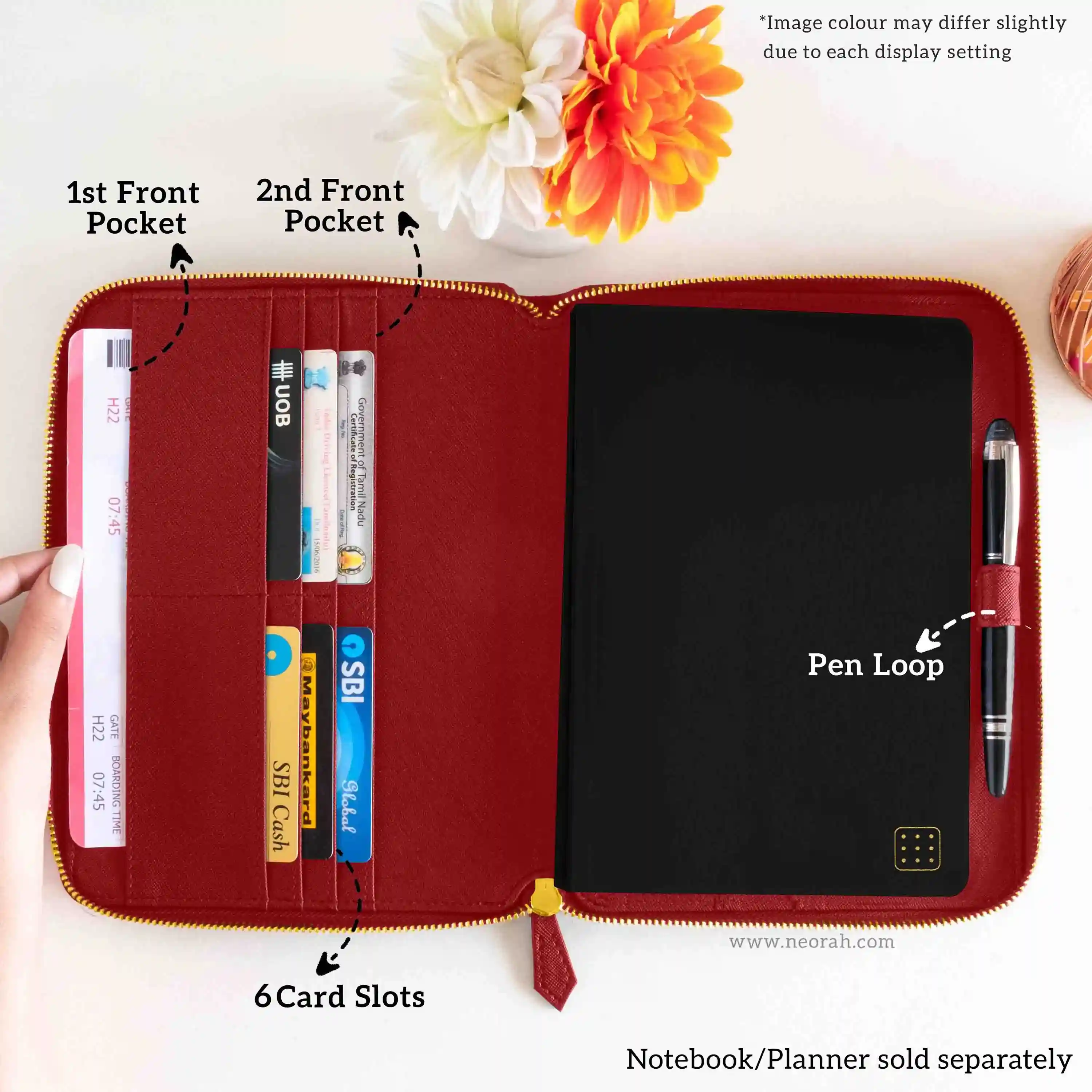 A5 - REFILLABLE QUILTED ORGANISER SLEEVE - ZIP - Image 54