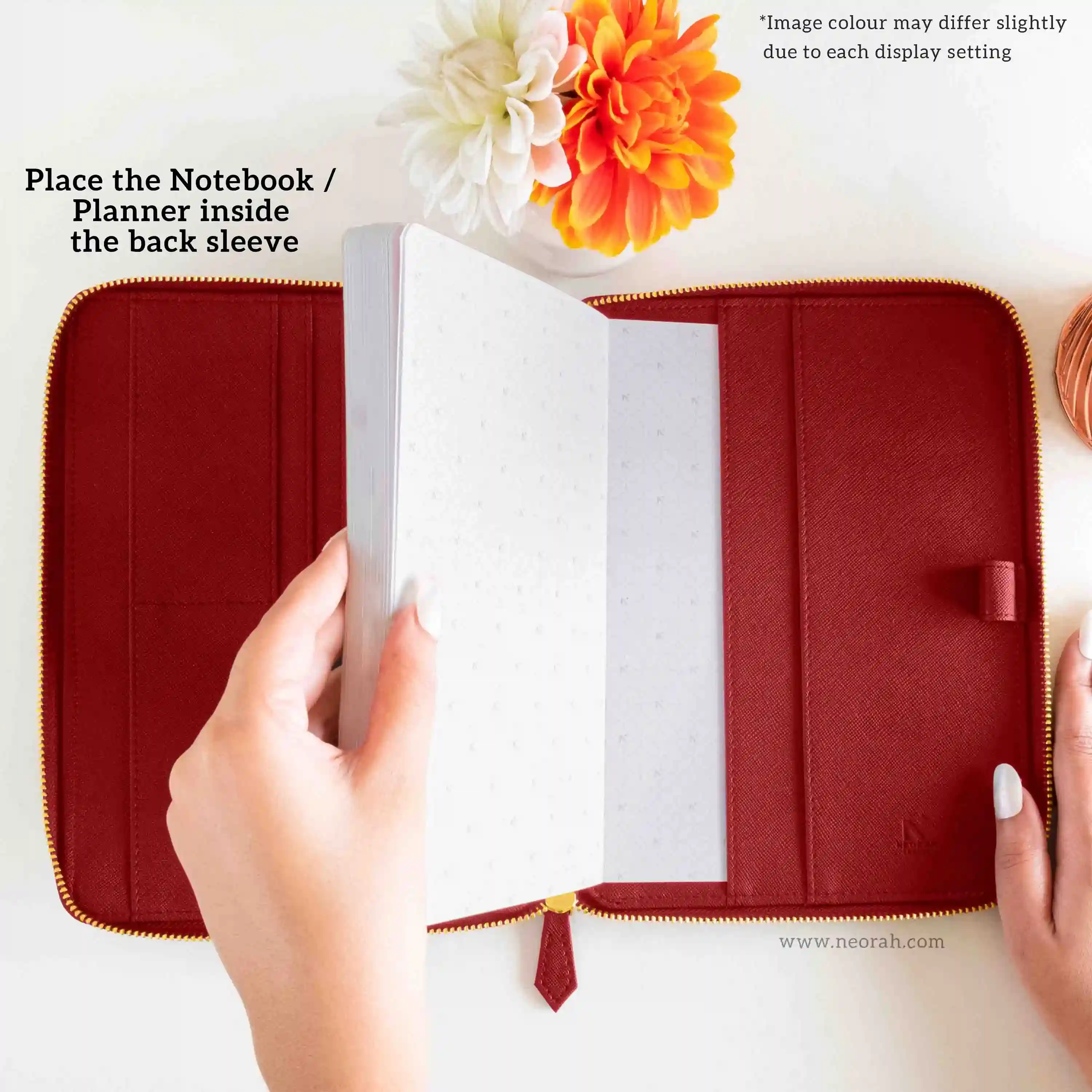A5 - REFILLABLE QUILTED ORGANISER SLEEVE - ZIP - Image 60