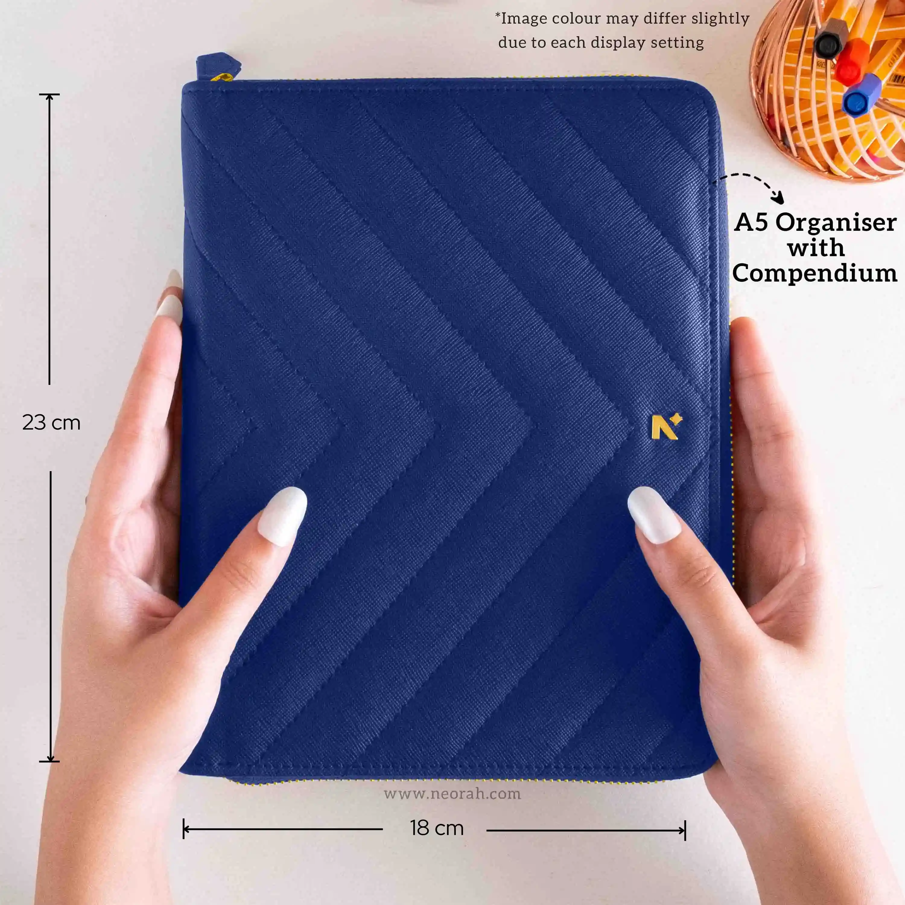 A5 - REFILLABLE QUILTED ORGANISER SLEEVE - ZIP - Image 64