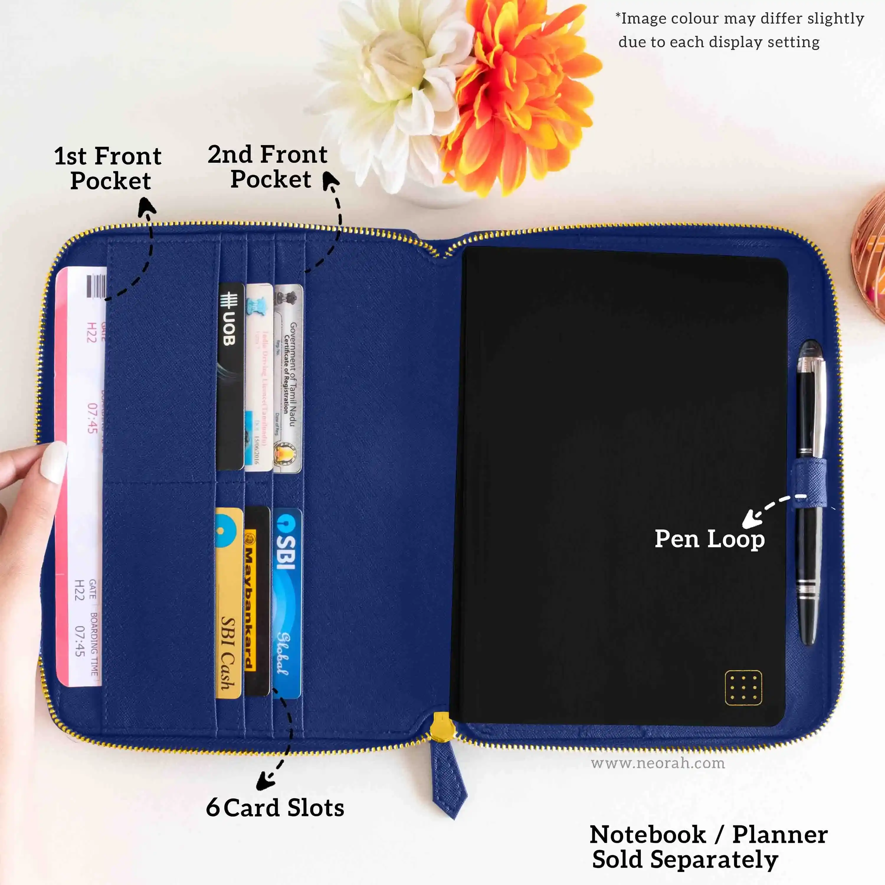 A5 - REFILLABLE QUILTED ORGANISER SLEEVE - ZIP - Image 68