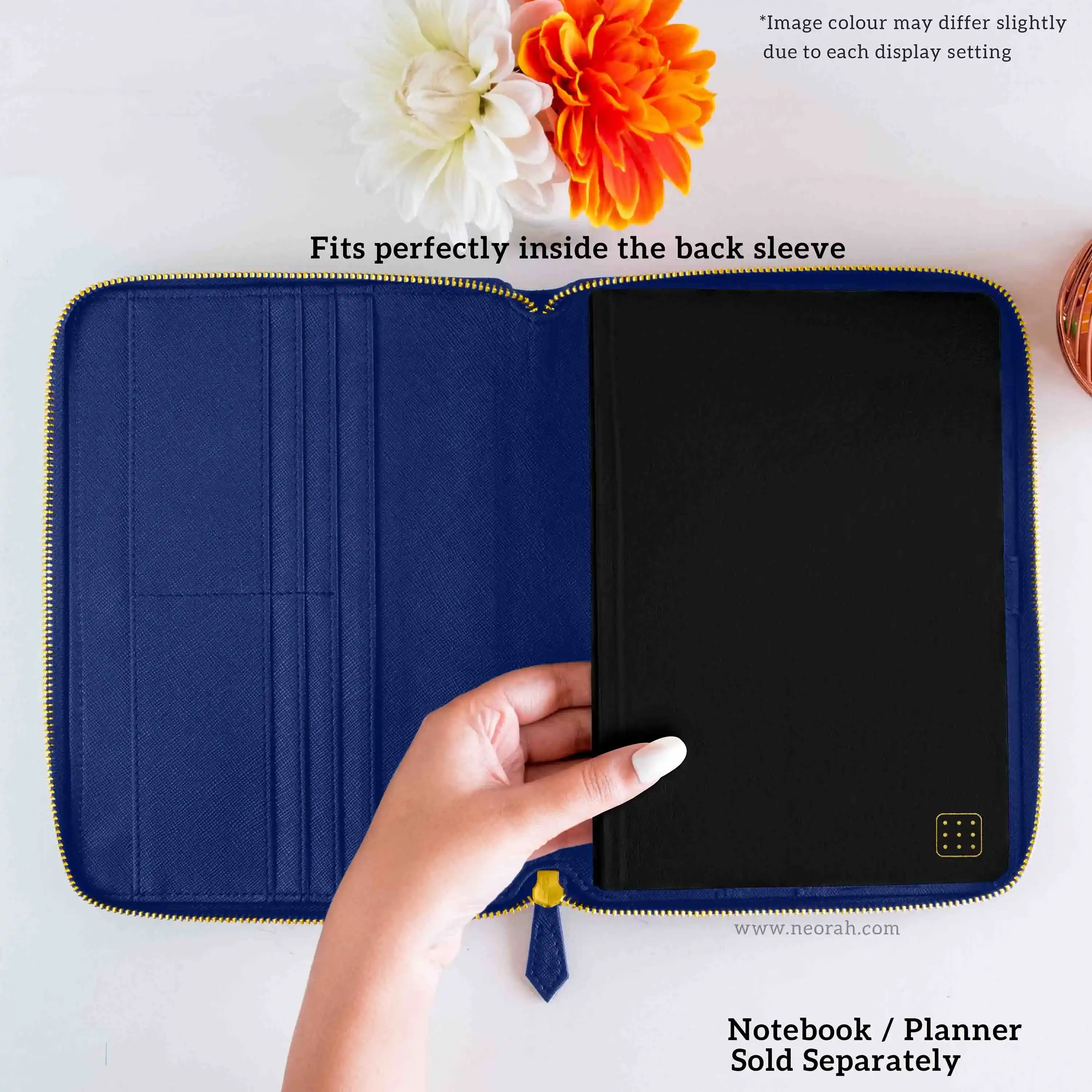A5 - REFILLABLE QUILTED ORGANISER SLEEVE - ZIP - Image 75