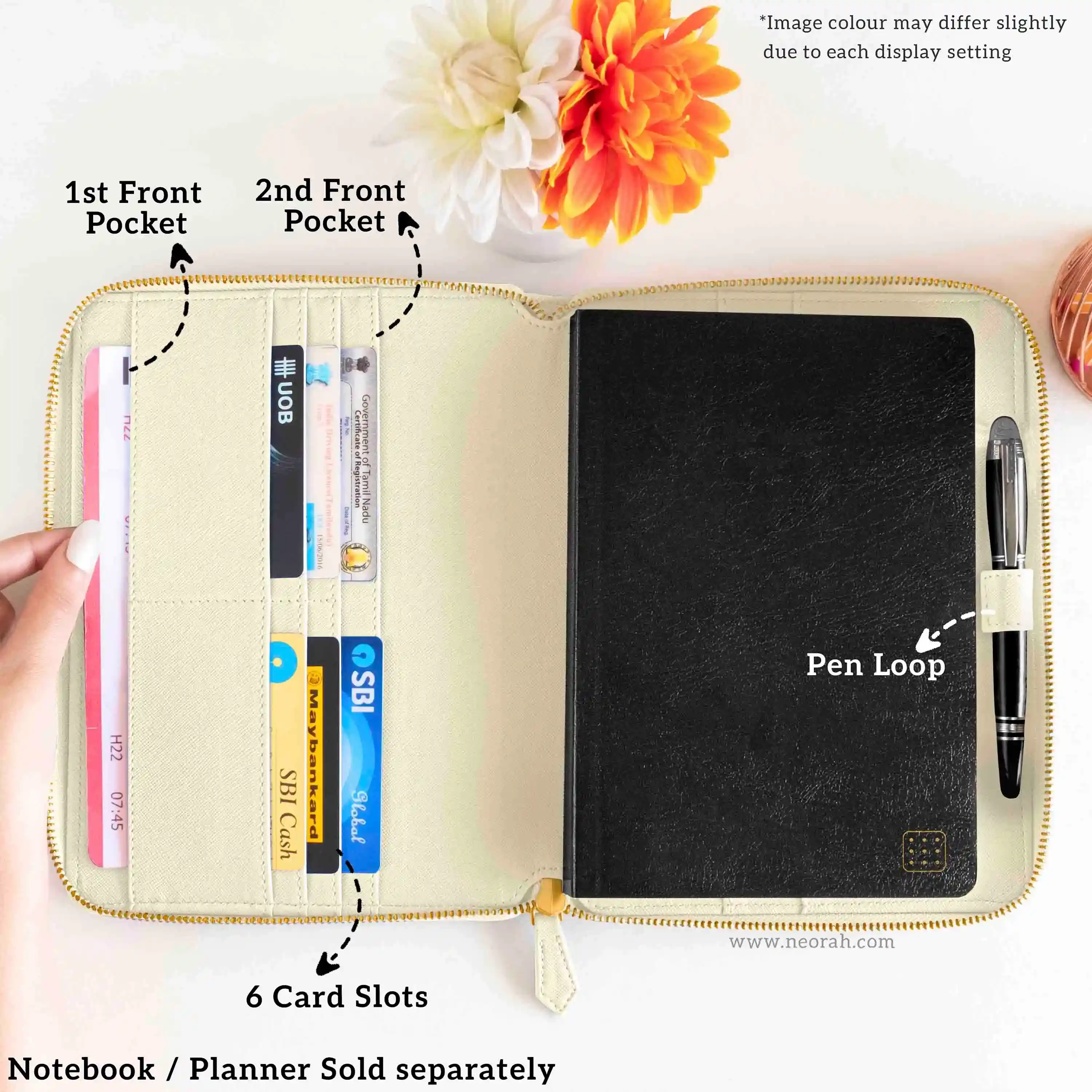 A5 - REFILLABLE QUILTED ORGANISER SLEEVE - ZIP - Image 83