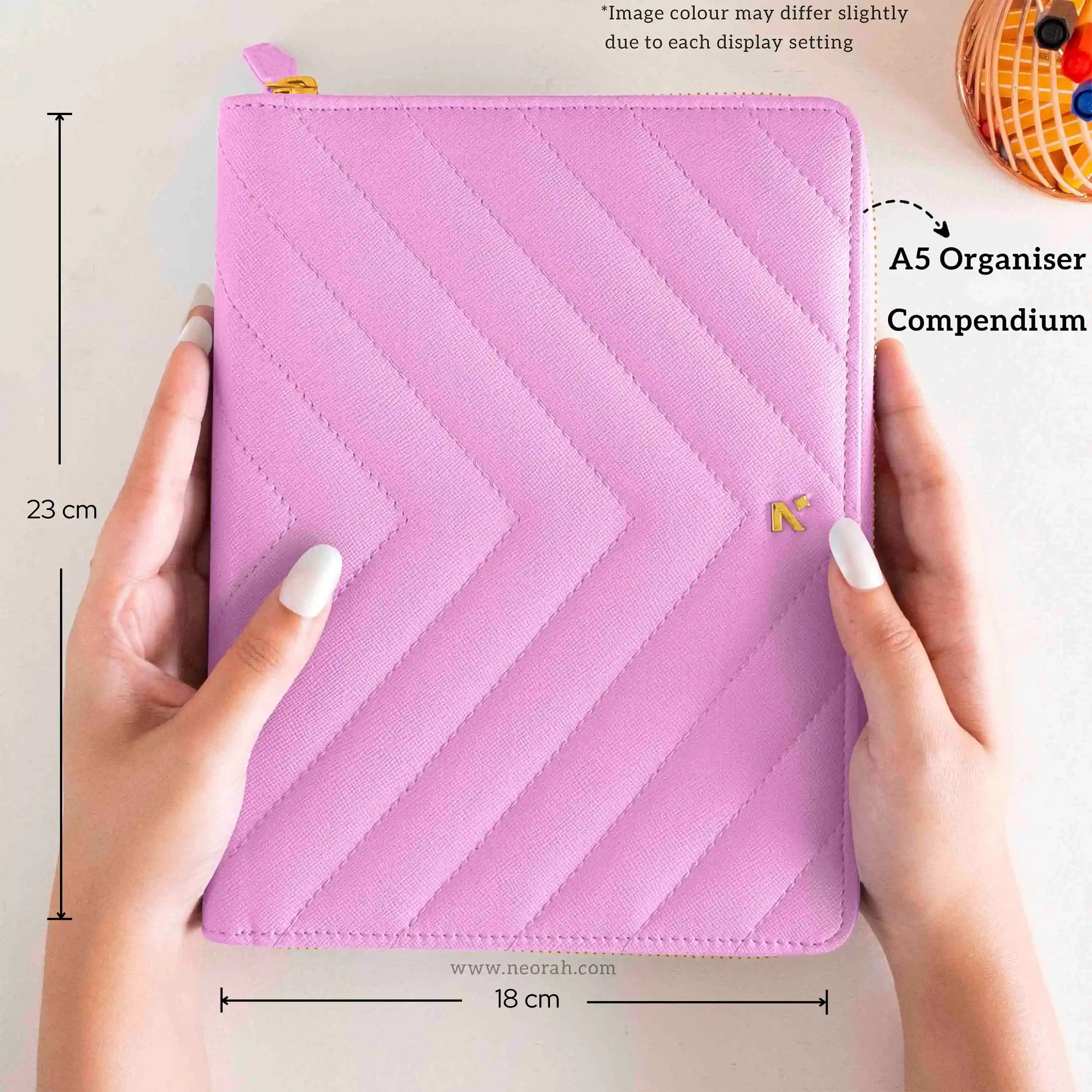 A5 - REFILLABLE QUILTED ORGANISER SLEEVE - ZIP - Image 94