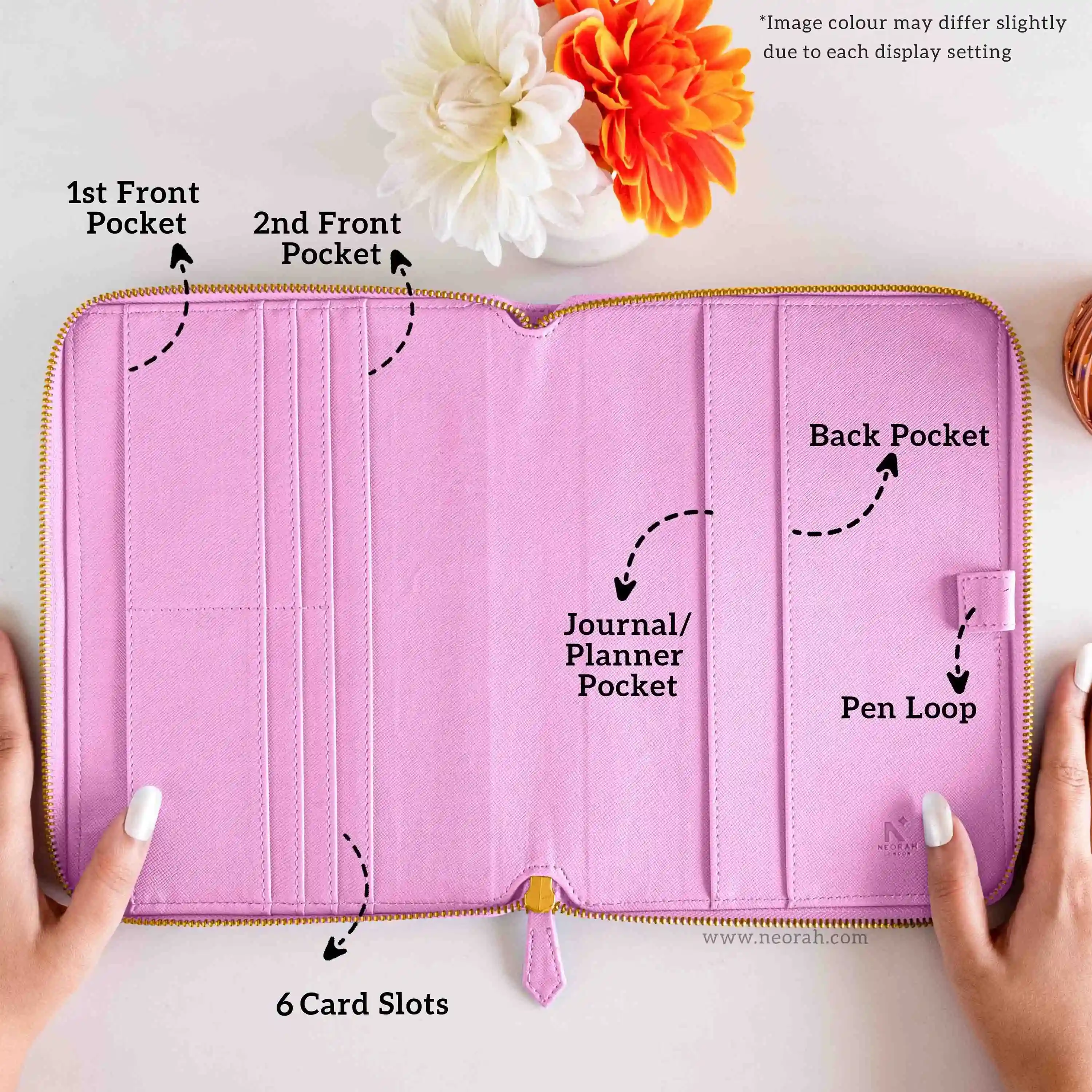 A5 - REFILLABLE QUILTED ORGANISER SLEEVE - ZIP - Image 95