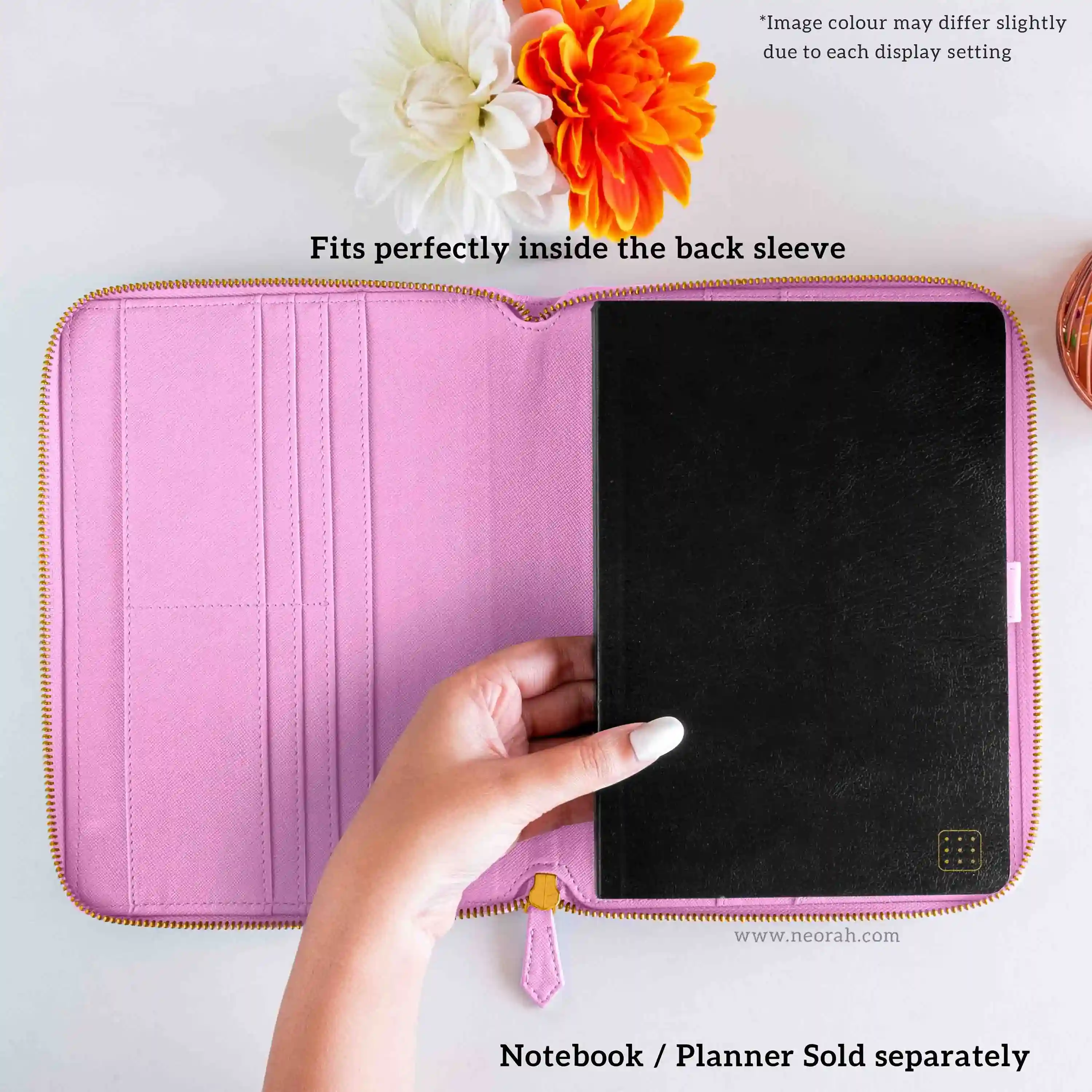 A5 - REFILLABLE QUILTED ORGANISER SLEEVE - ZIP - Image 96