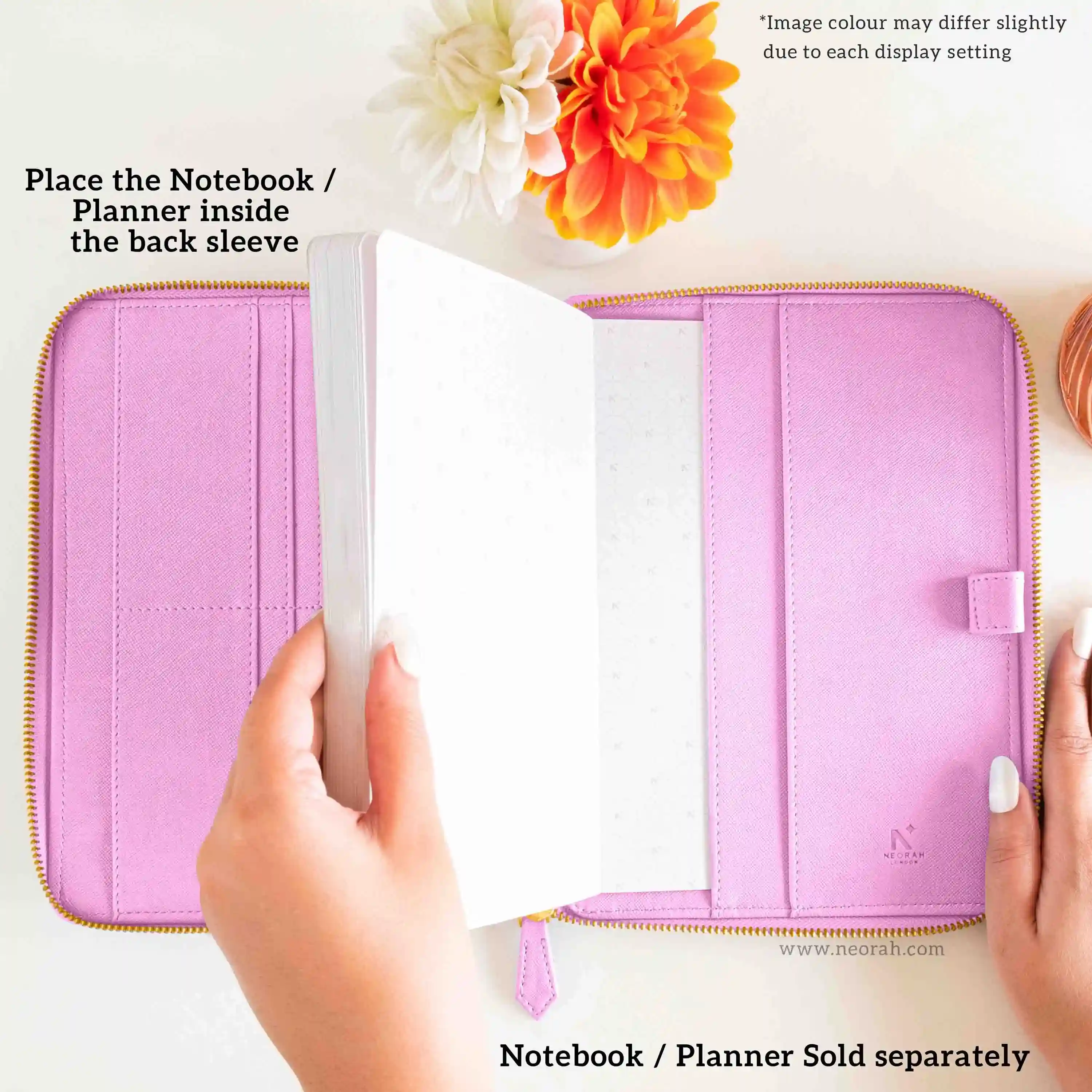 A5 - REFILLABLE QUILTED ORGANISER SLEEVE - ZIP - Image 98