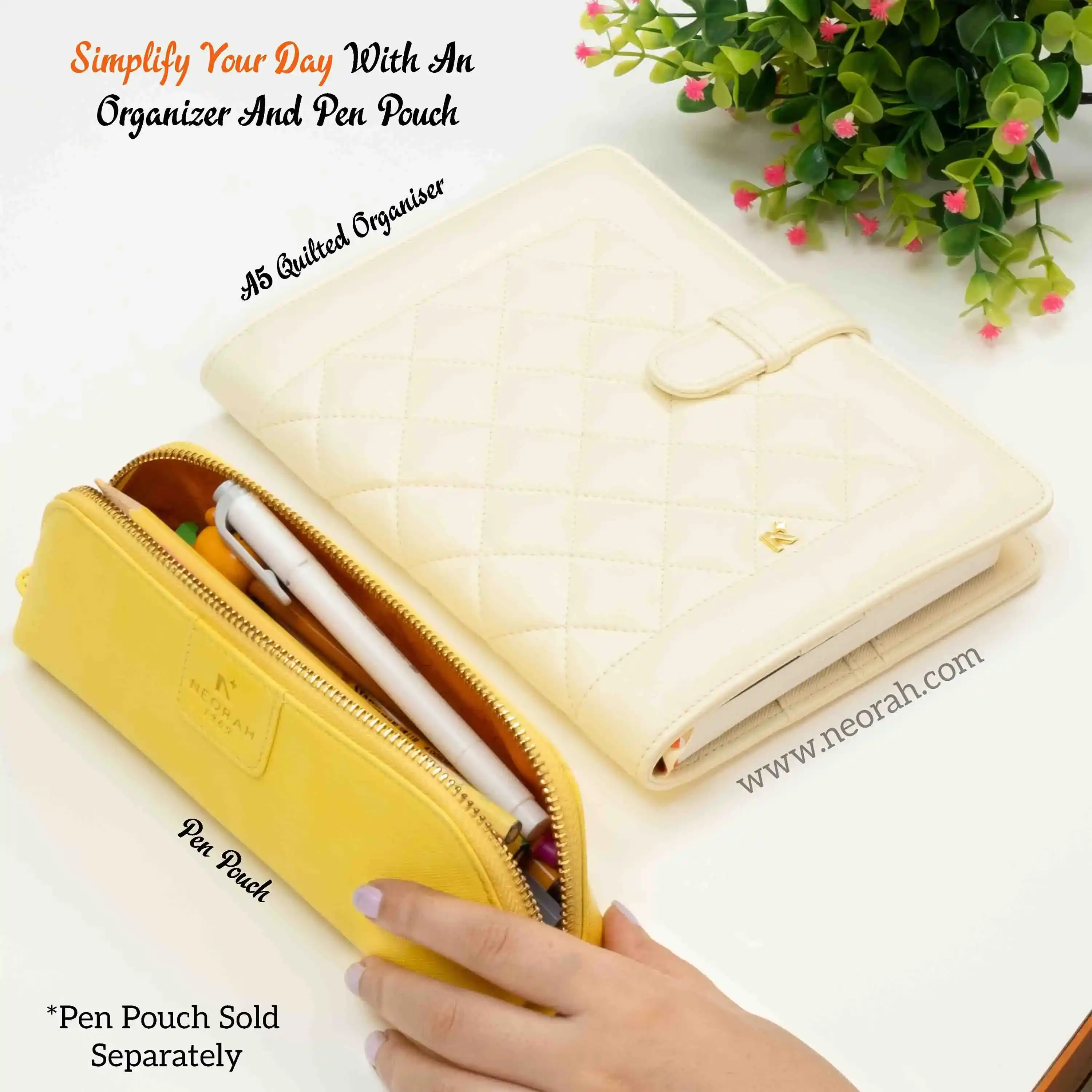 A5 - REFILLABLE QUILTED ORGANISER SLEEVE WITH LOOP - Image 11