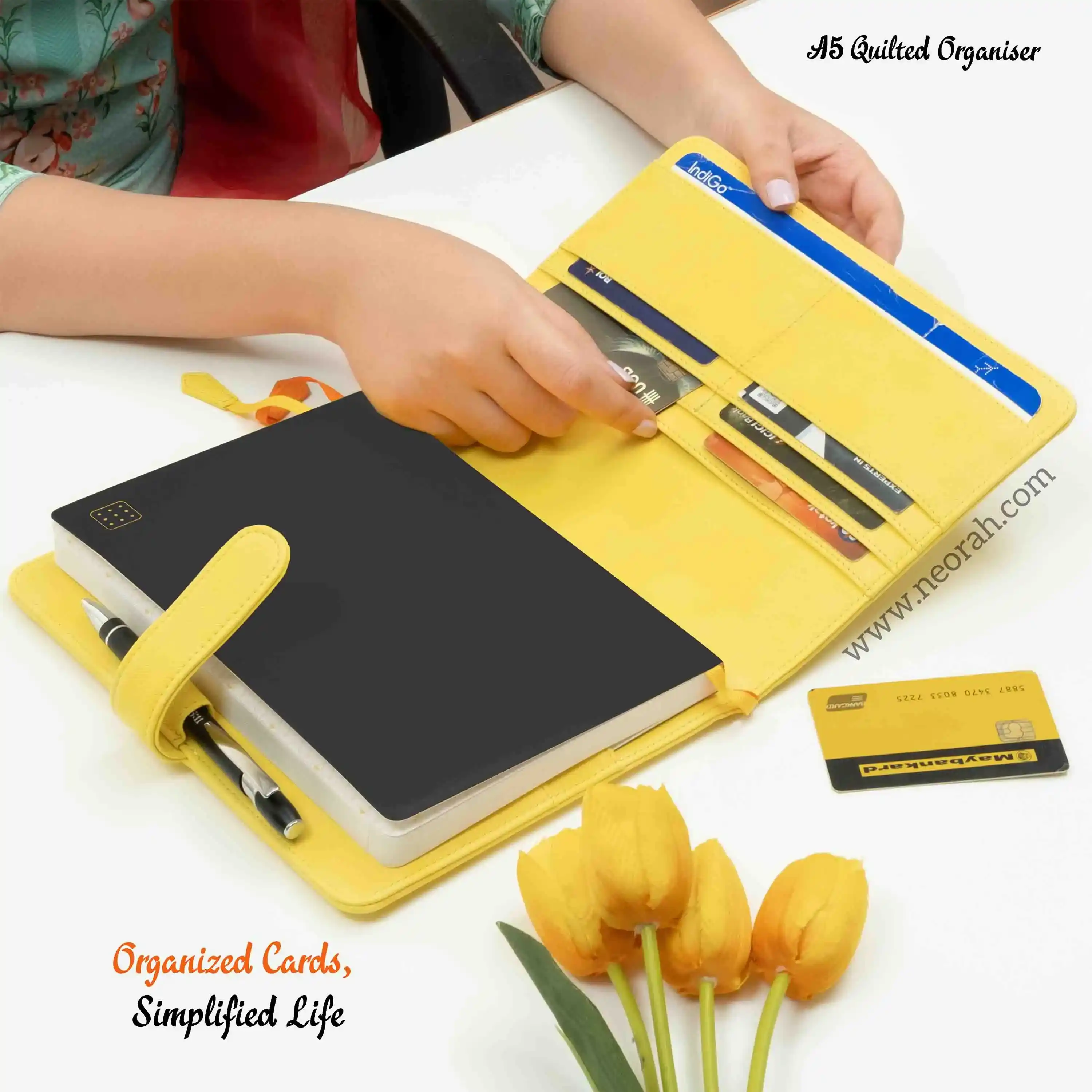 A5 - REFILLABLE QUILTED ORGANISER SLEEVE WITH LOOP - Image 137