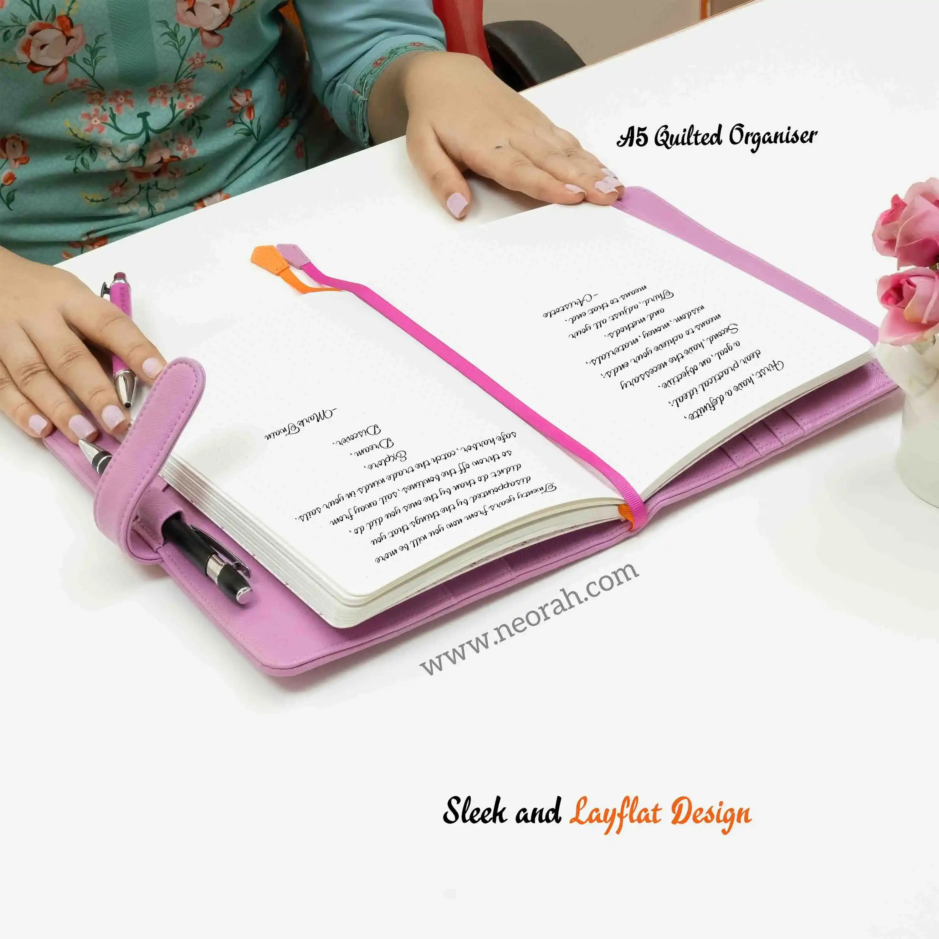 A5 - REFILLABLE QUILTED ORGANISER SLEEVE WITH LOOP - Image 149
