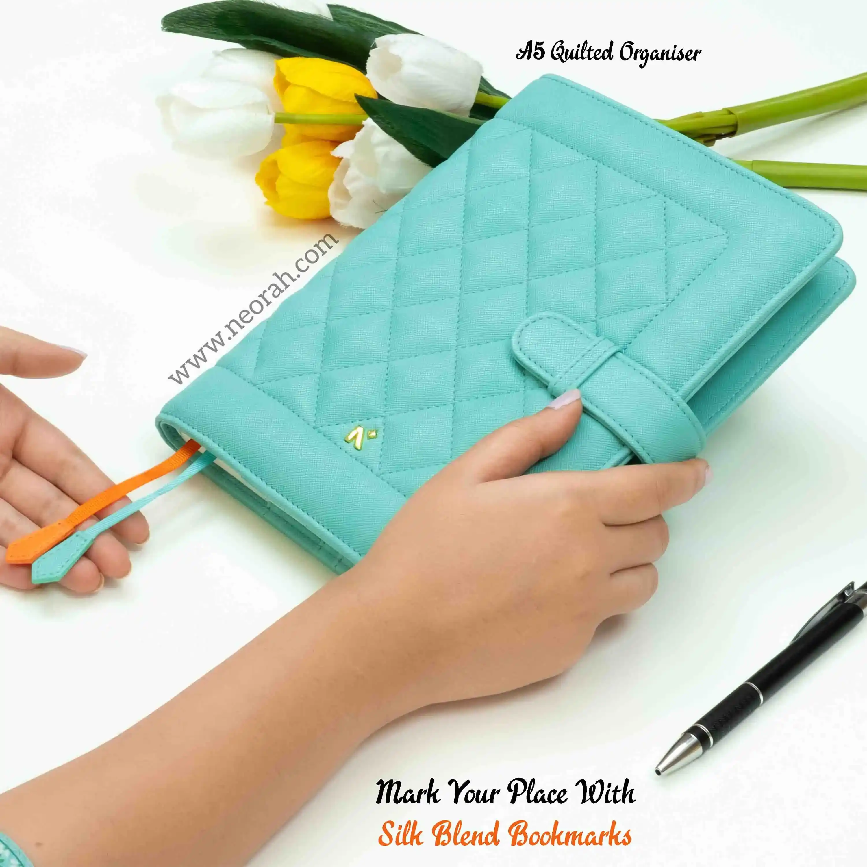 A5 - REFILLABLE QUILTED ORGANISER SLEEVE WITH LOOP - Image 40