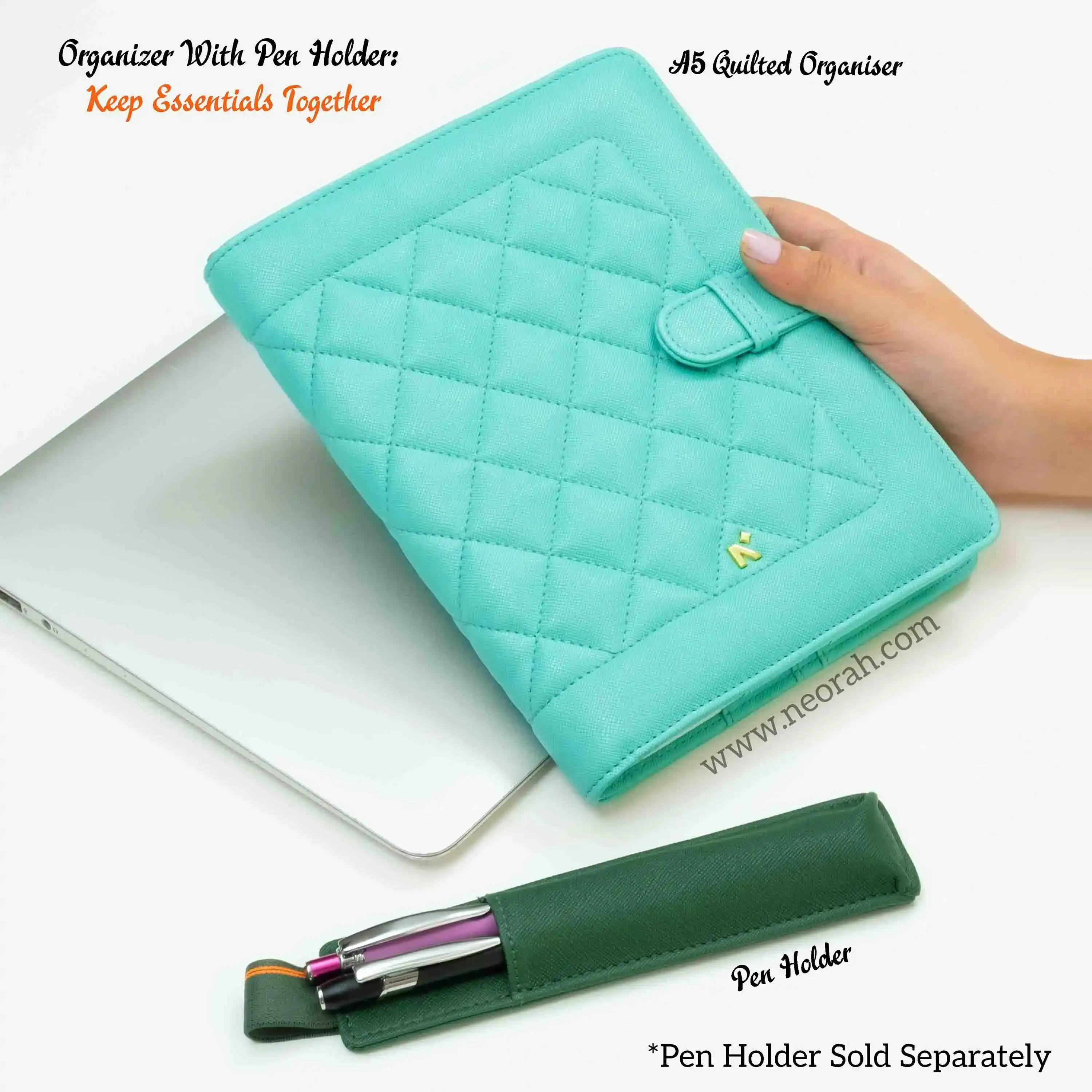 A5 - REFILLABLE QUILTED ORGANISER SLEEVE WITH LOOP - Image 41