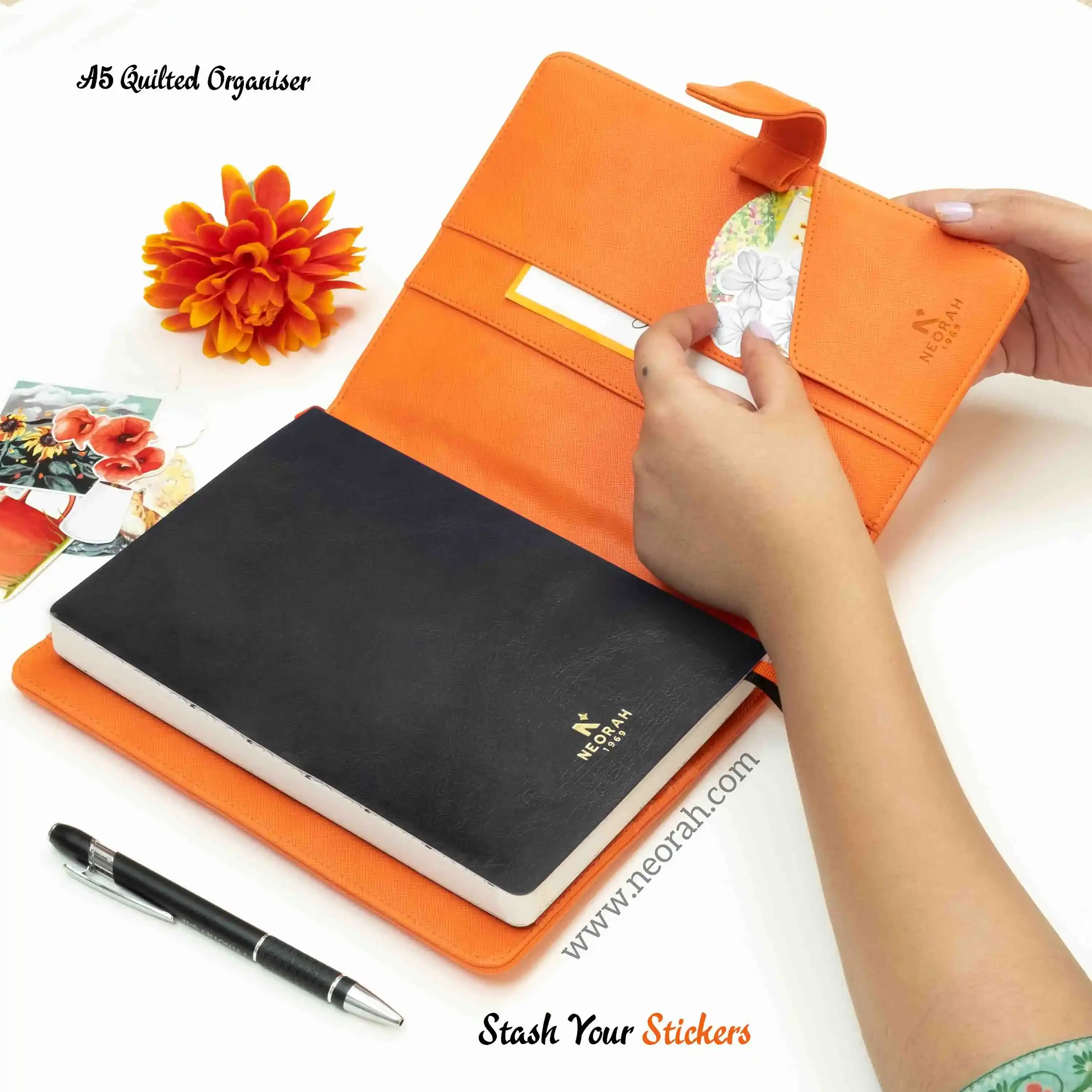 A5 - REFILLABLE QUILTED ORGANISER SLEEVE WITH LOOP - Image 55