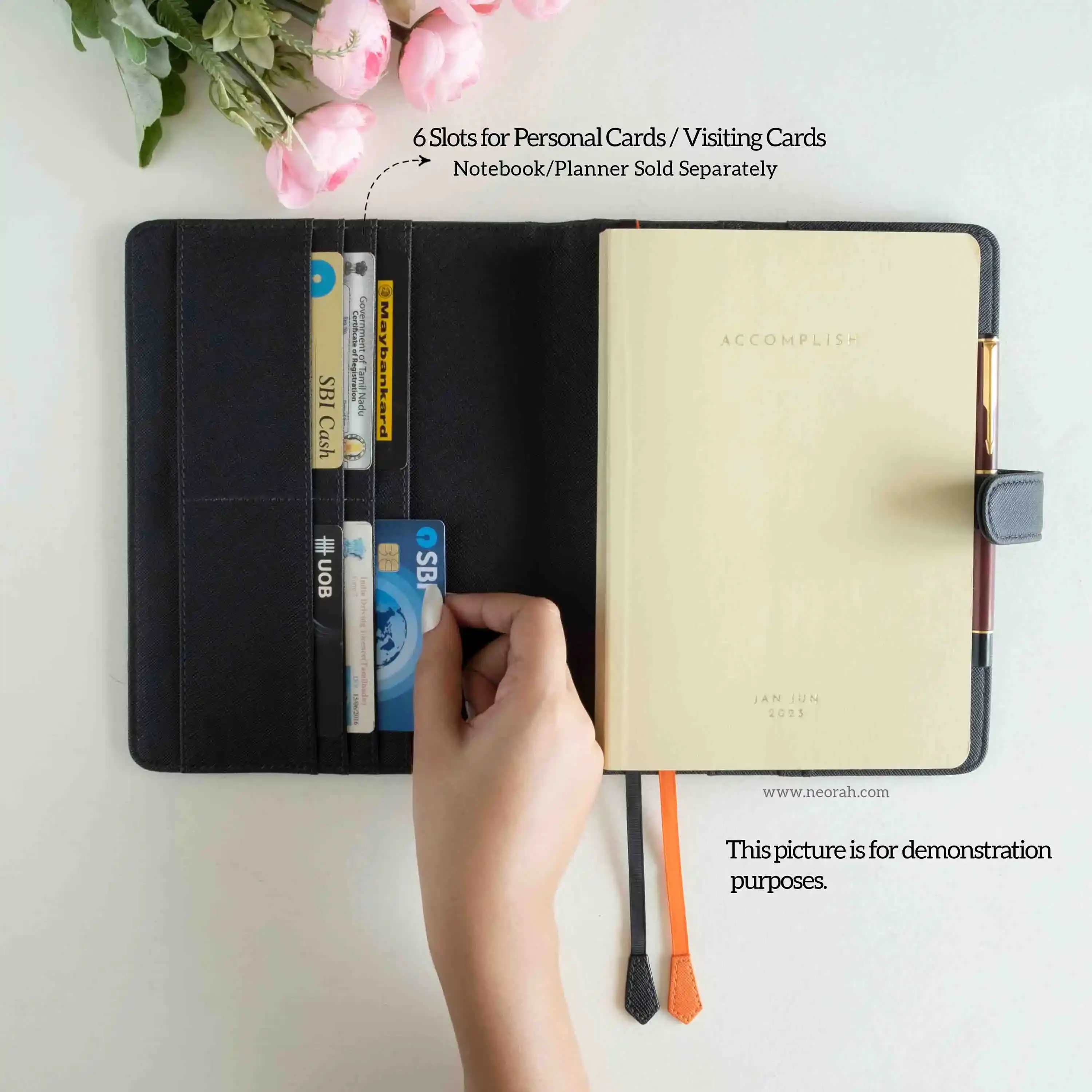 A5 - REFILLABLE QUILTED ORGANISER SLEEVE WITH LOOP - Image 7