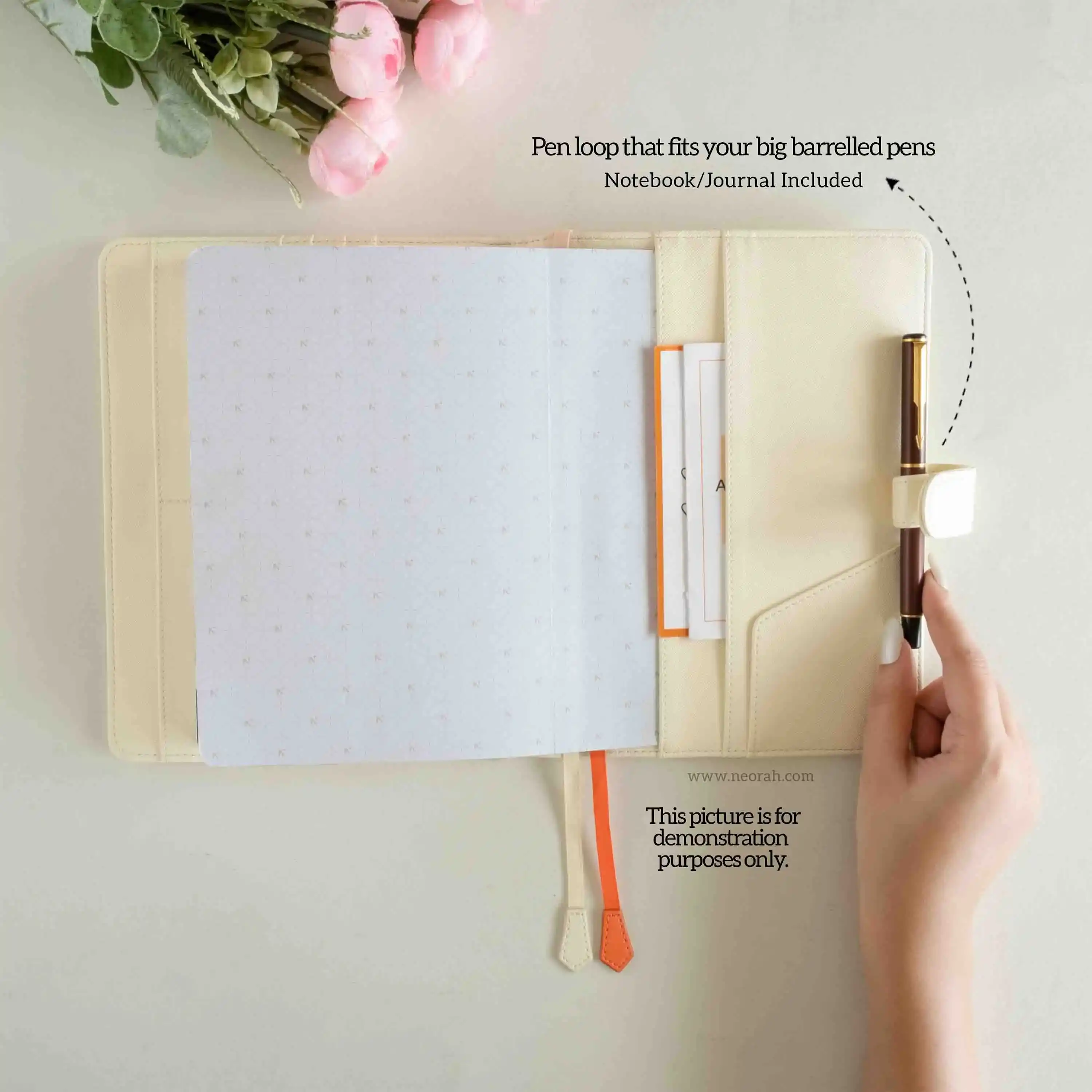 A5 - REFILLABLE QUILTED ORGANISER SLEEVE WITH LOOP - Image 8