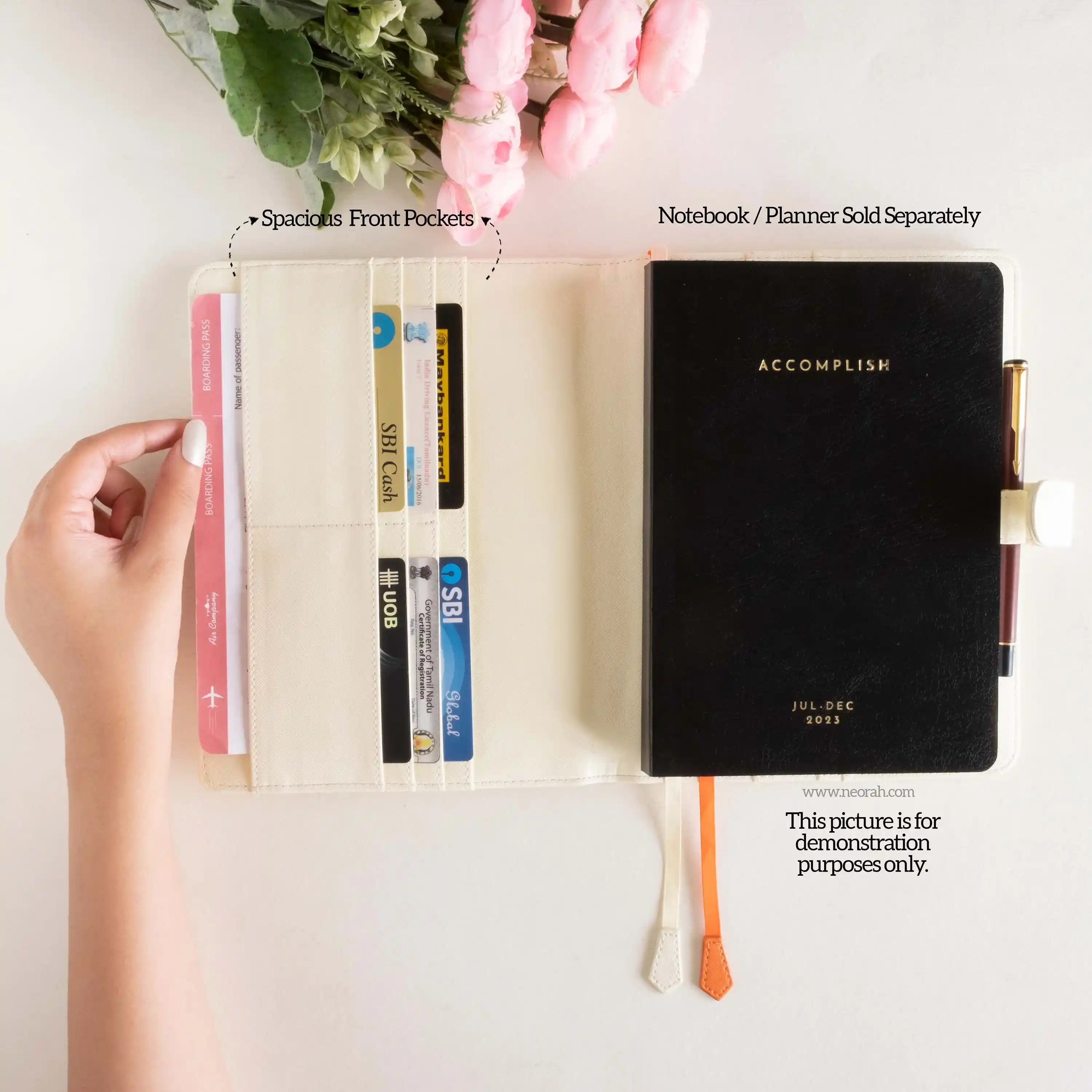 A5 - REFILLABLE QUILTED ORGANISER SLEEVE WITH LOOP - Image 9