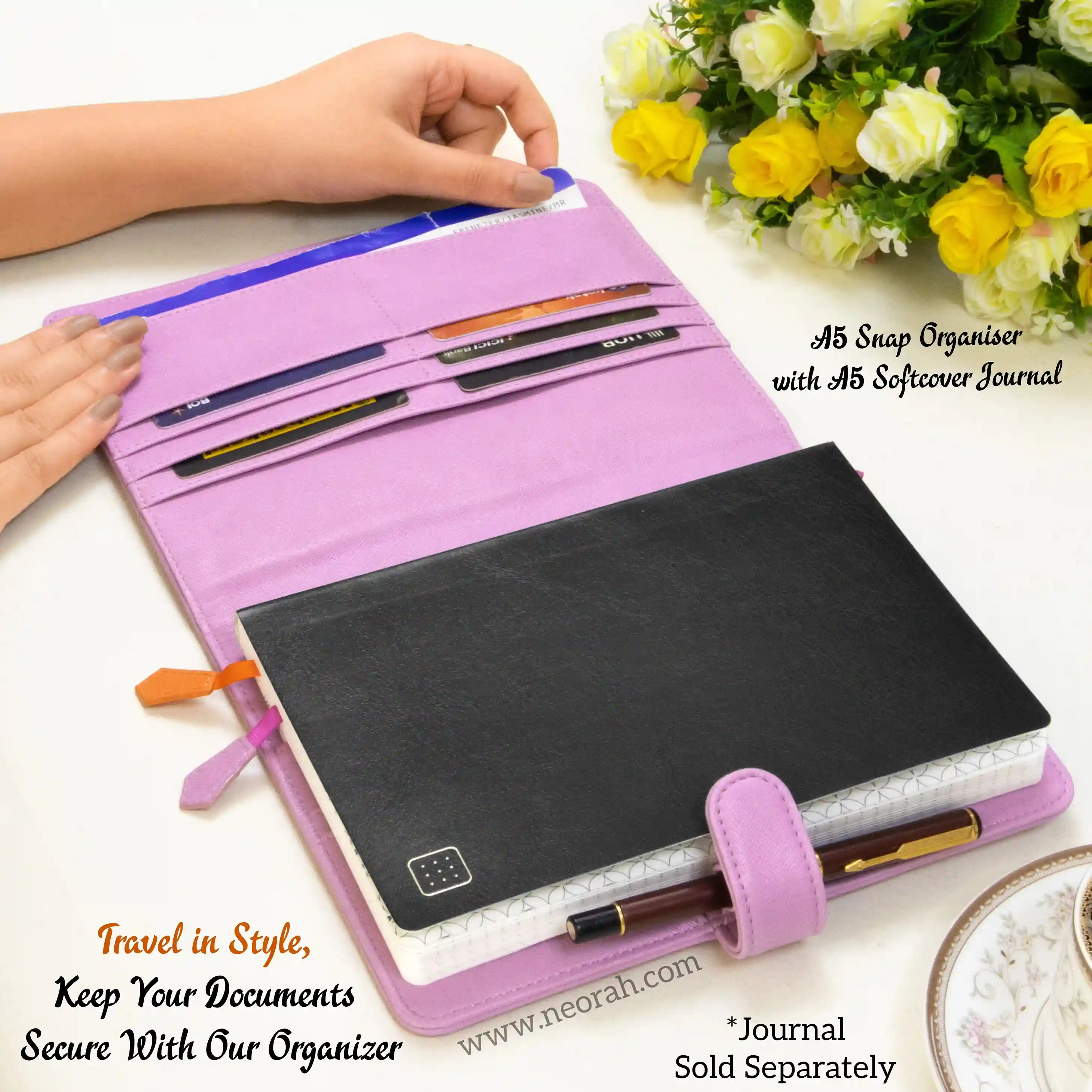 A5 - REFILLABLE ORGANISER SLEEVE - SNAP BUTTON - Image 166
