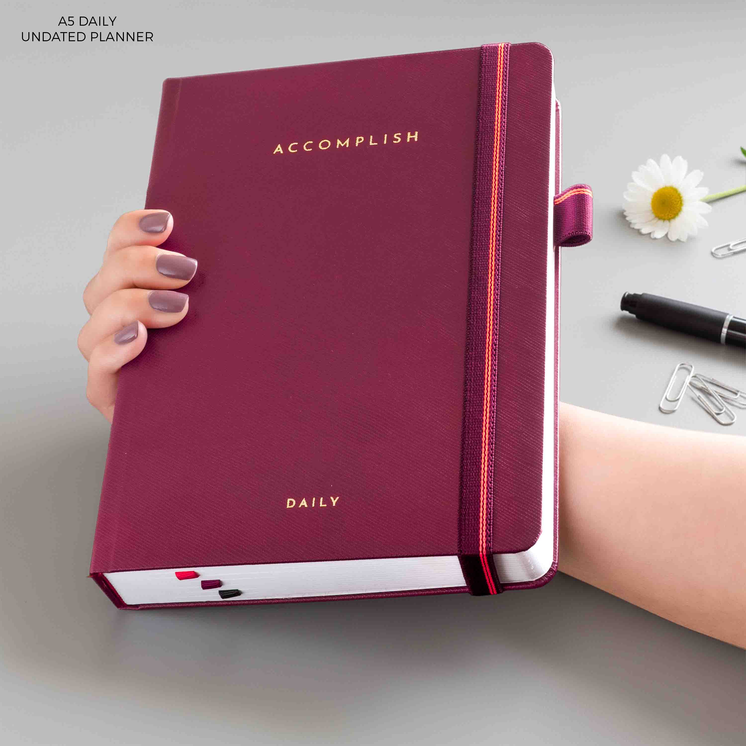 A5 - UNDATED - DAILY PLANNER - HARD COVER - Image 26