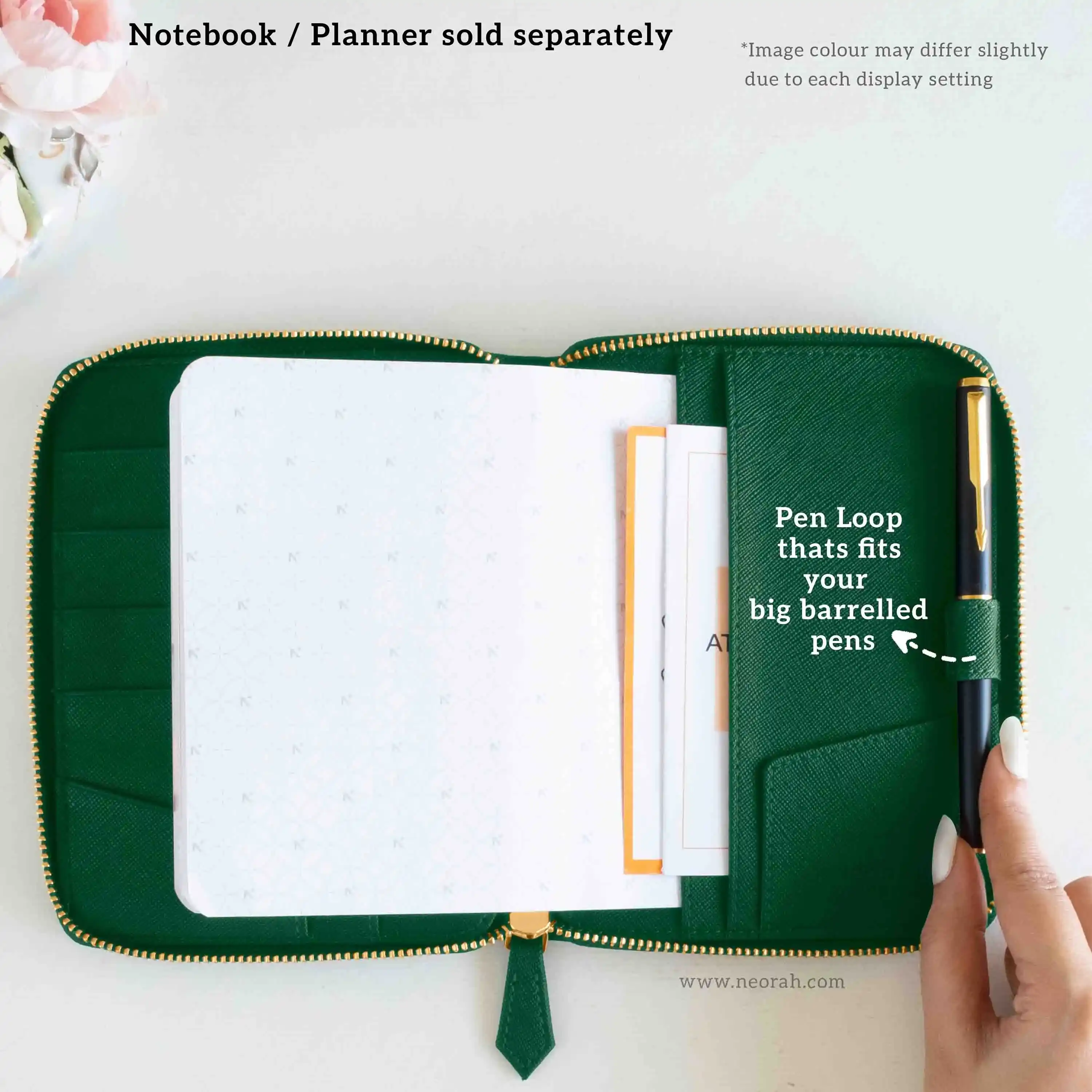 A6 - REFILLABLE QUILTED ORGANISER SLEEVE - ZIP - Image 11