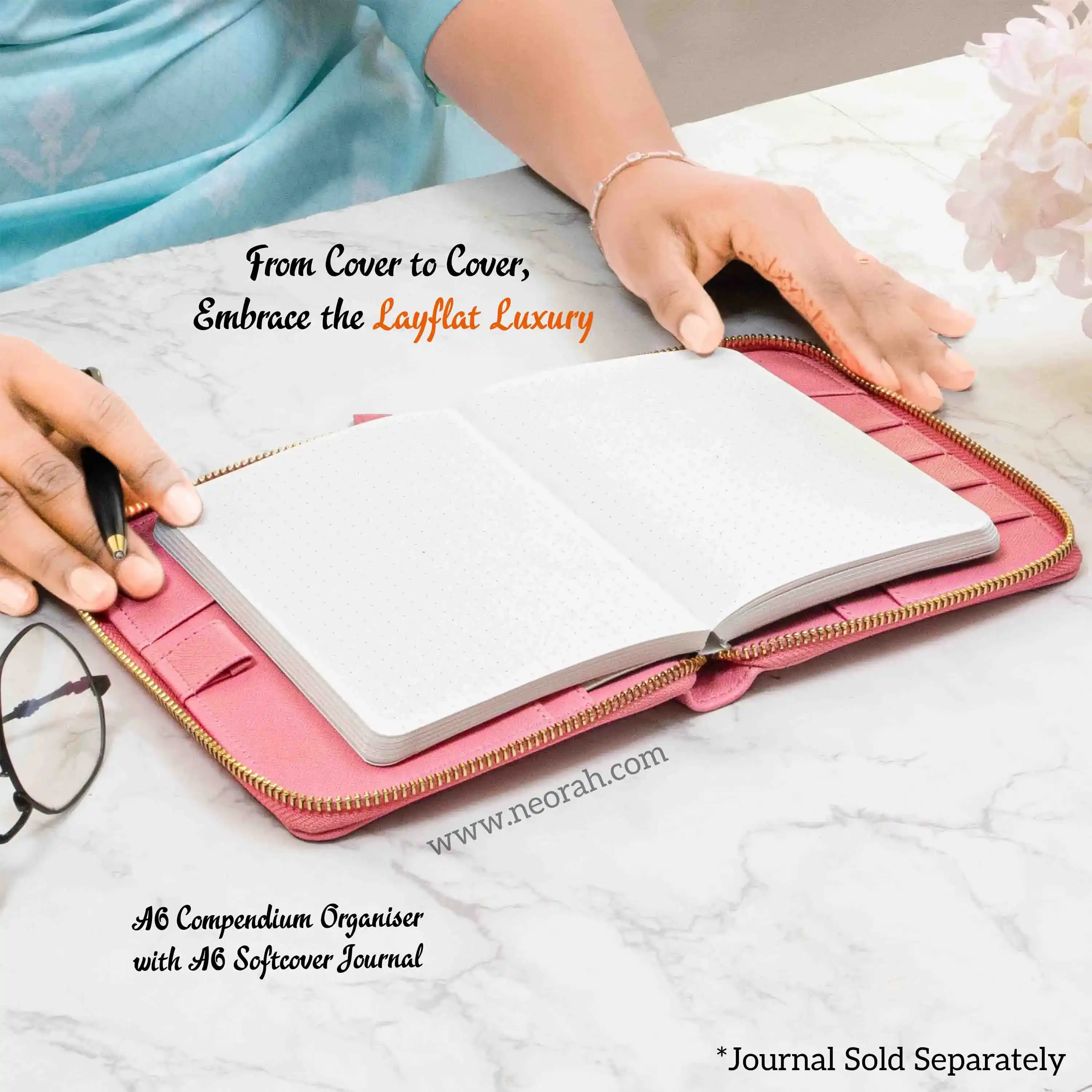 A6 - REFILLABLE QUILTED ORGANISER SLEEVE - ZIP - Image 137