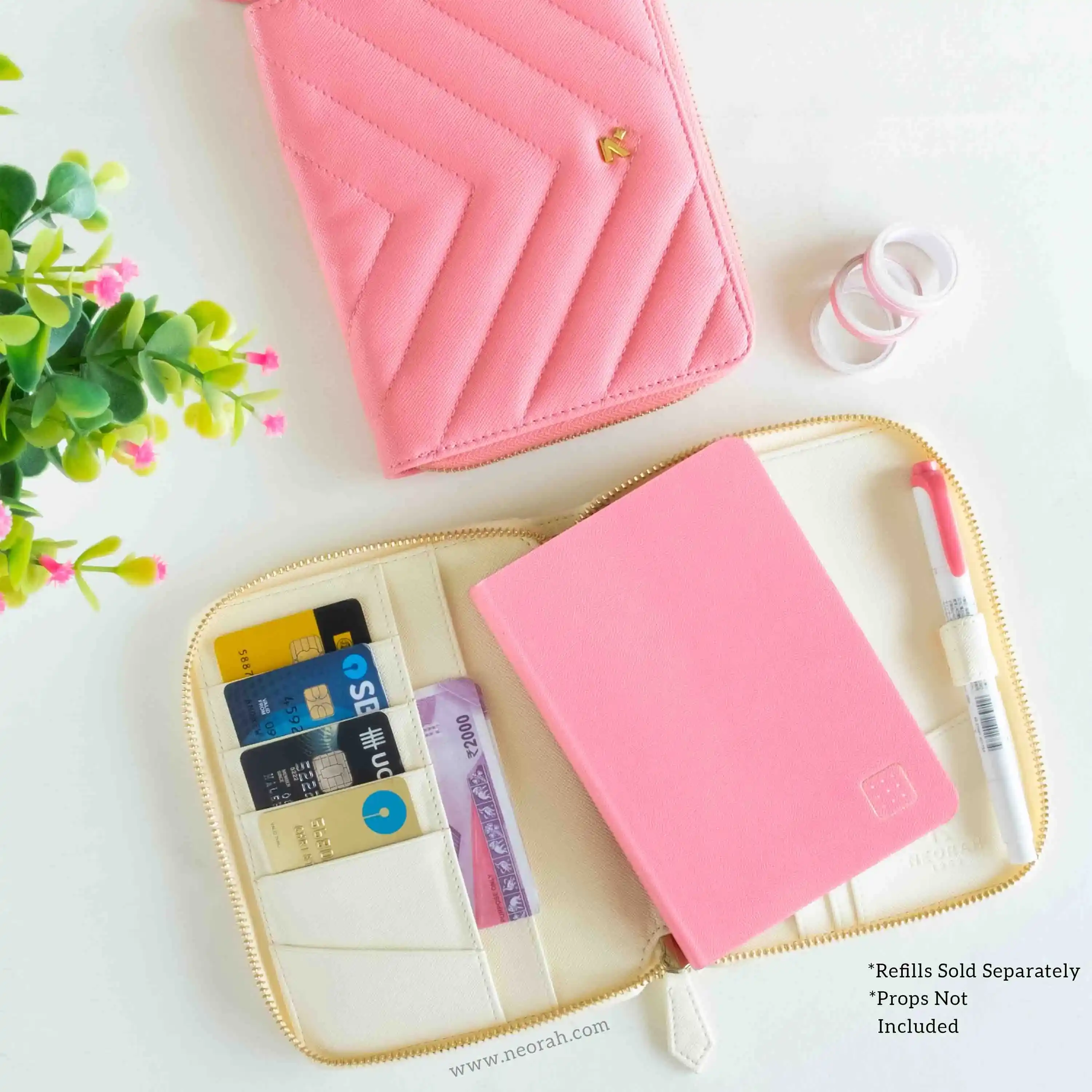 A6 - REFILLABLE QUILTED ORGANISER SLEEVE - ZIP - Image 140