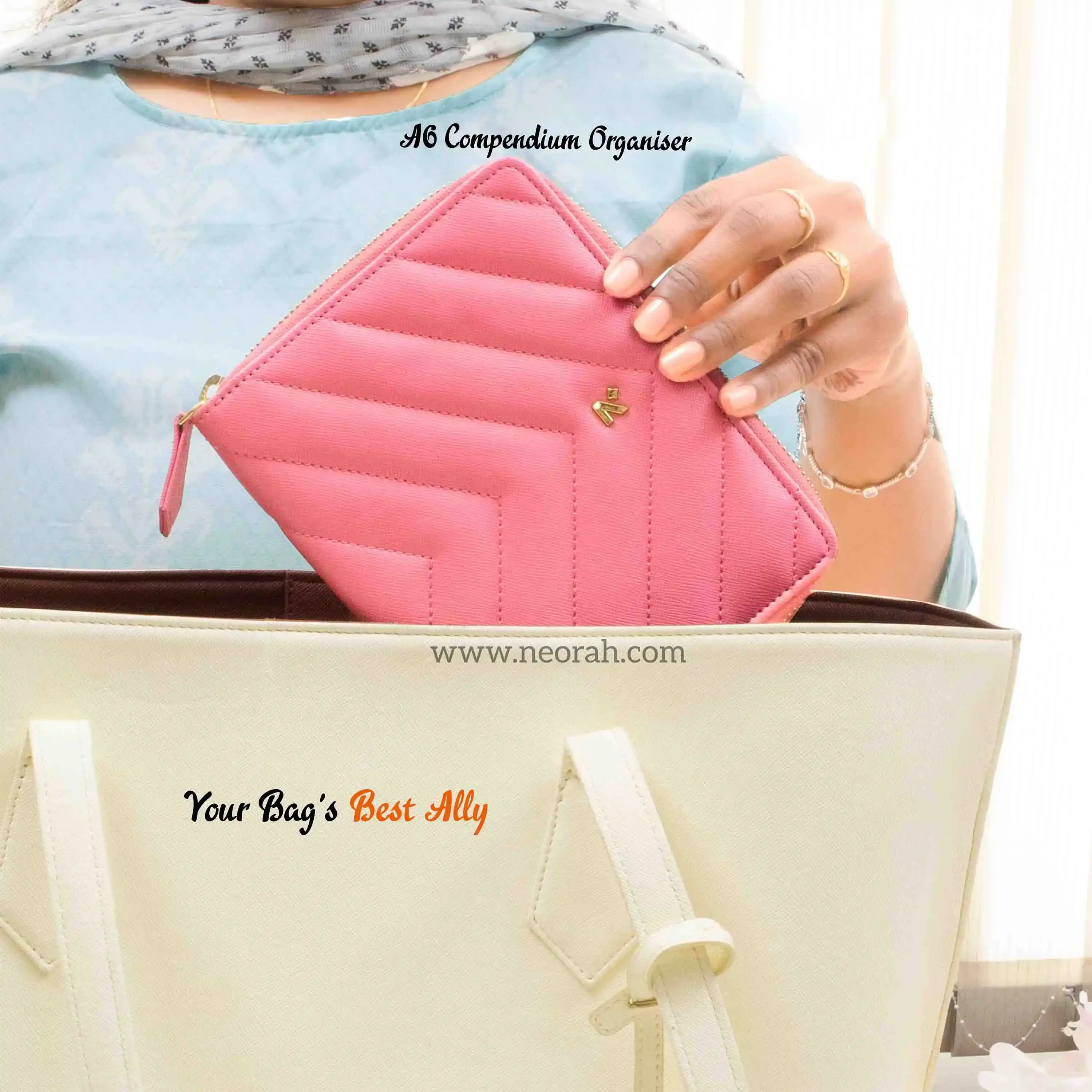A6 - REFILLABLE QUILTED ORGANISER SLEEVE - ZIP - Image 141